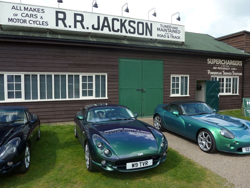 TVRs parked by local enthusiasts