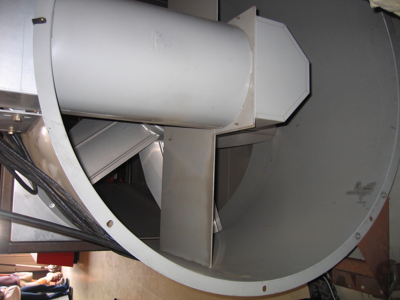 Huge fans cool the car.