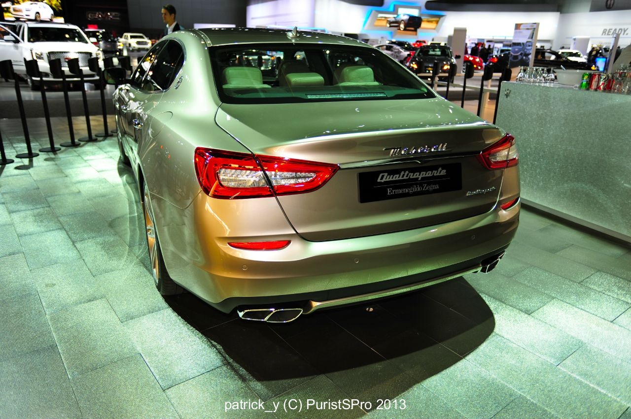 Maserati is totally into 50 Shades of Gray... All of the cars were gray except for one blue and one brown.