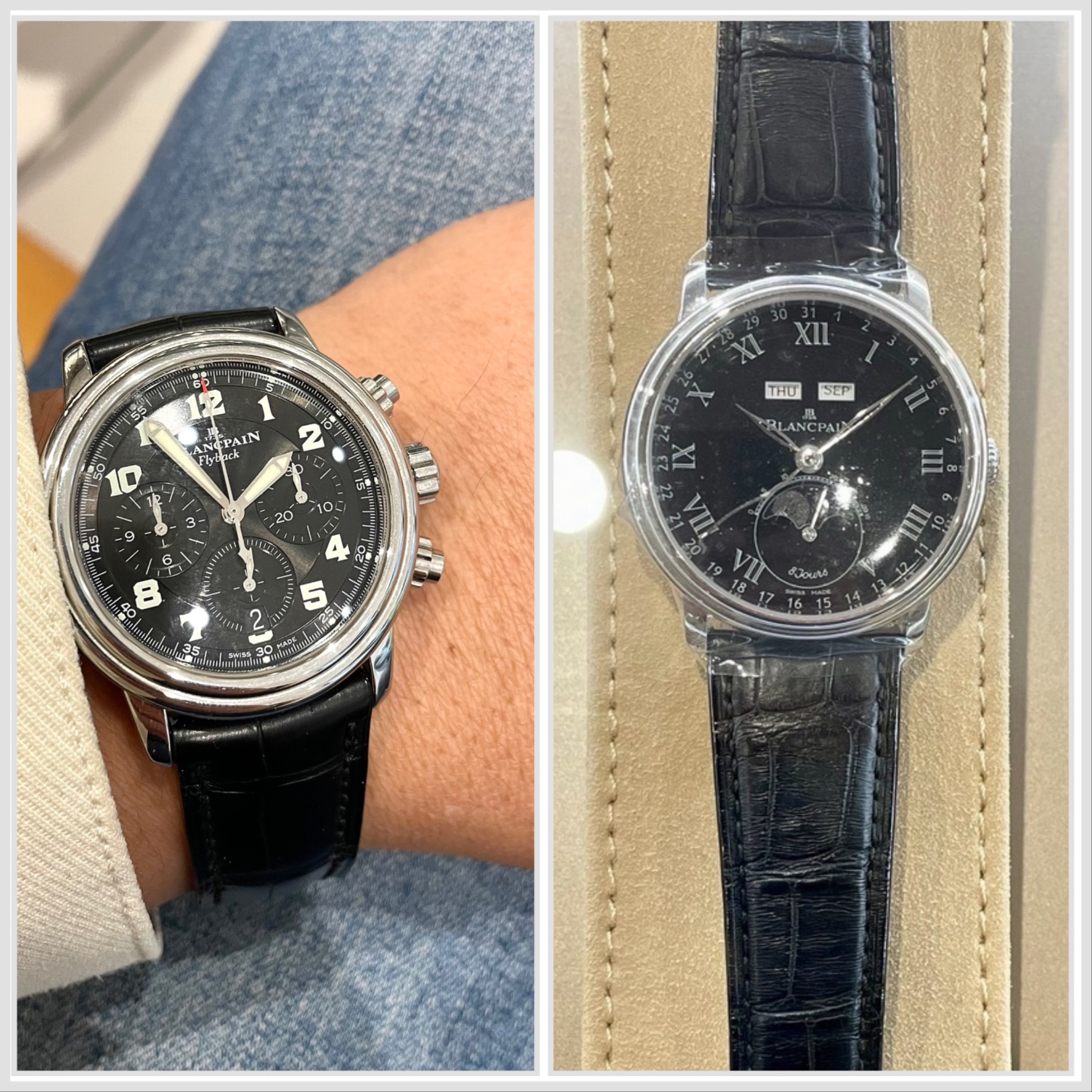 Watch by Blancpain, Villeret, Leman Flyback, Leman, Fifty Fathoms