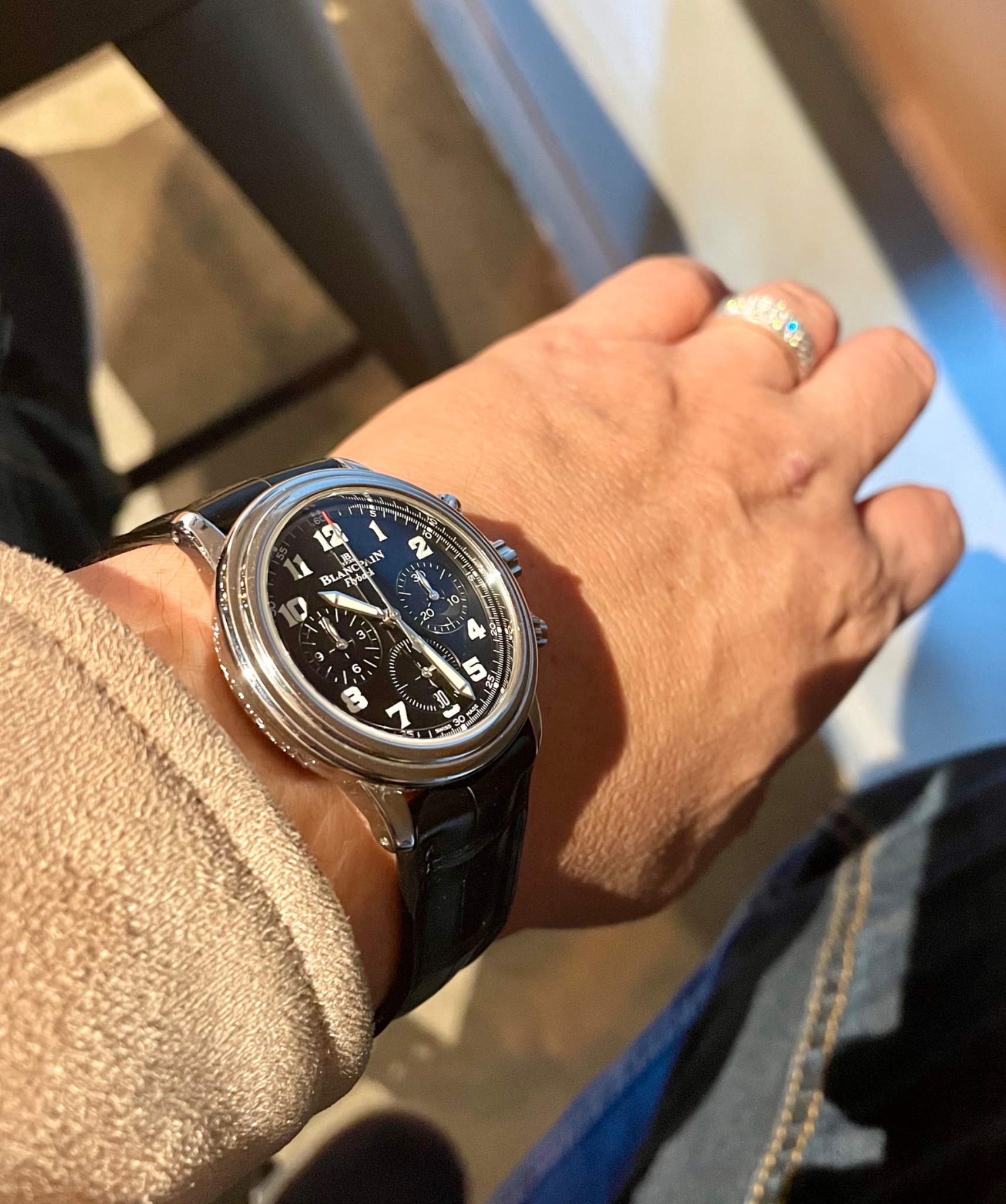 Watch by Blancpain, Leman Aqua Lung, Leman Aqua Lung Flyback Chronograph