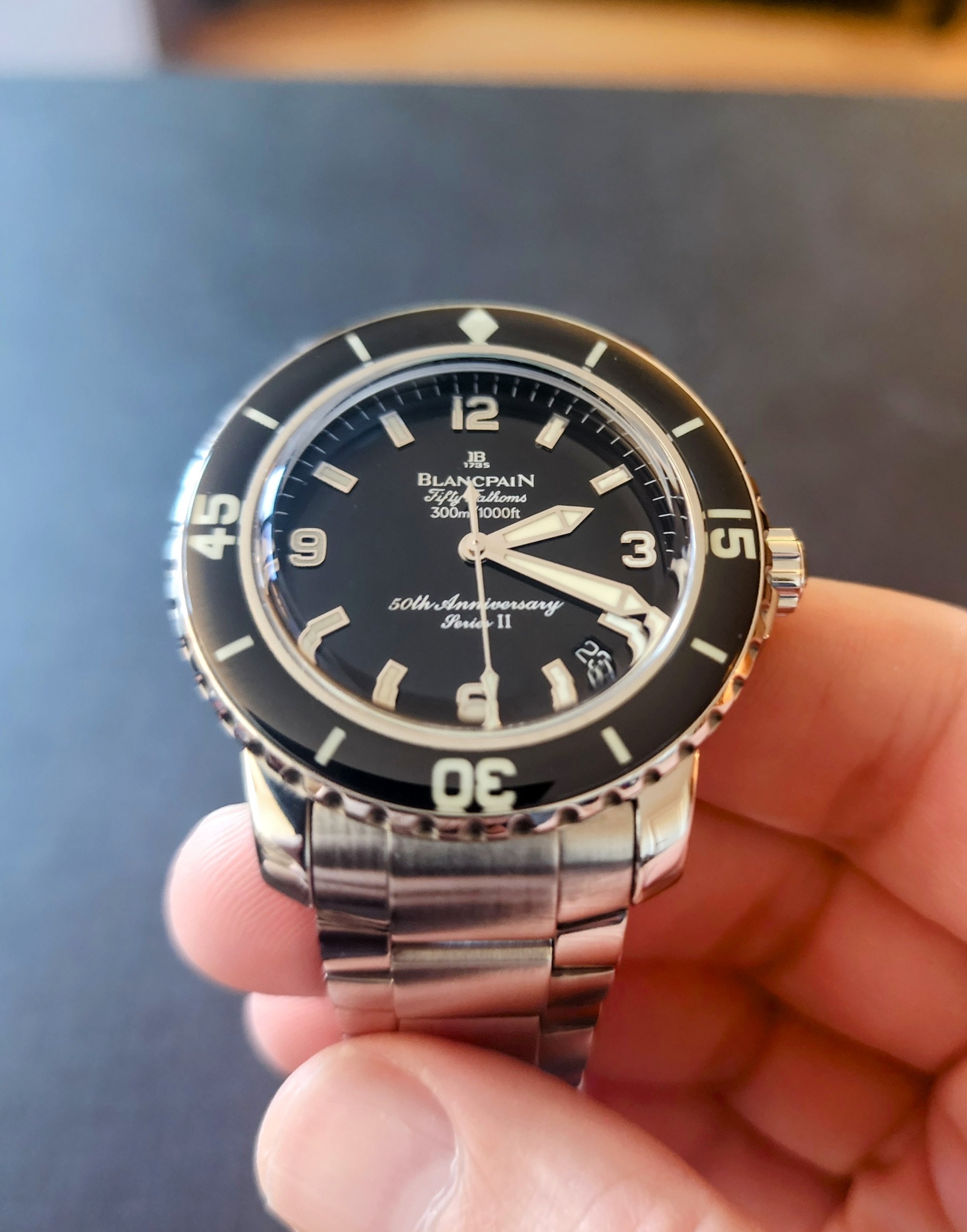 Watch by Blancpain, Fifty Fathoms
