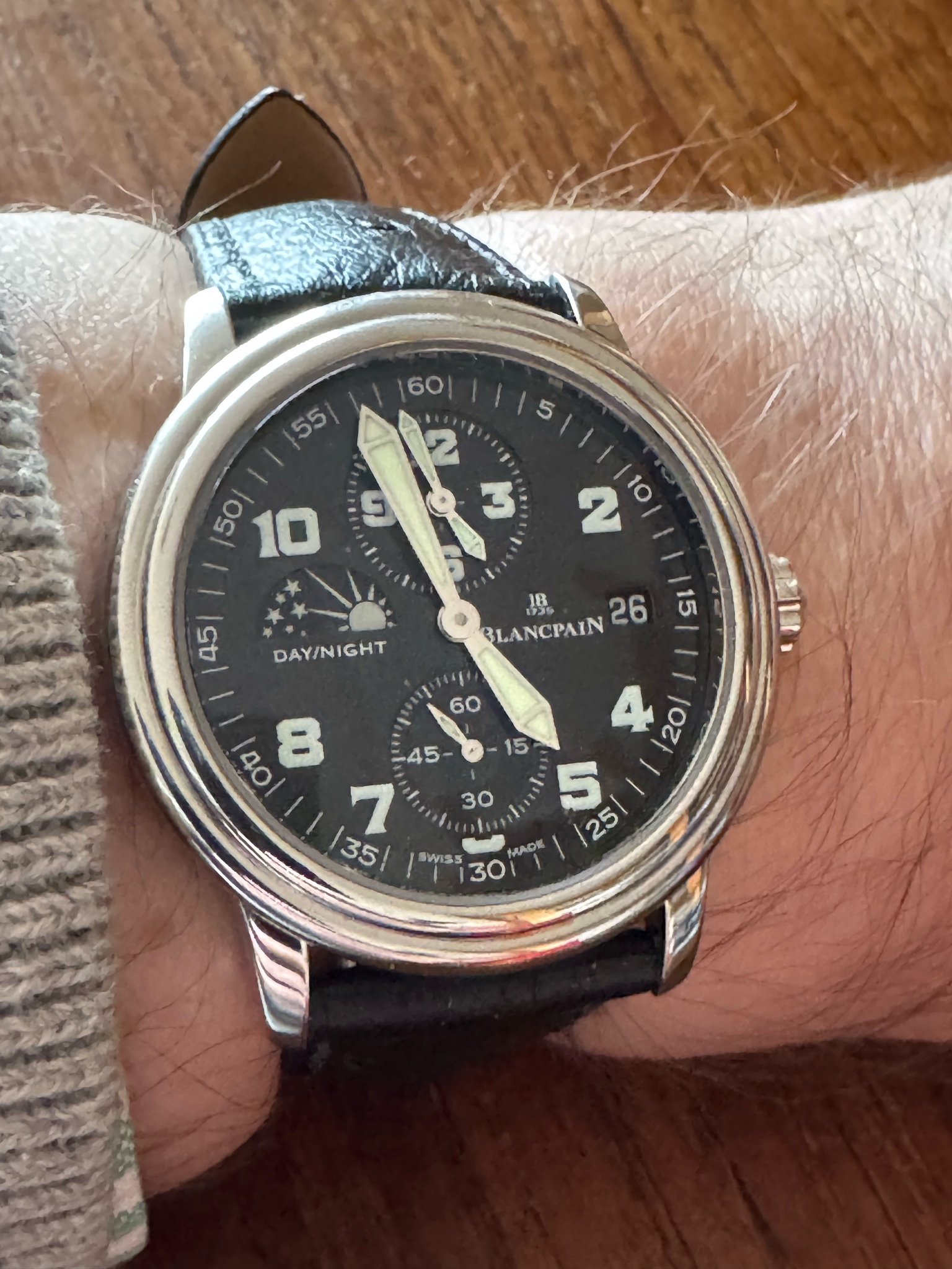 Watch by Blancpain, Leman Double Time Zone, 2160-1127-53 b