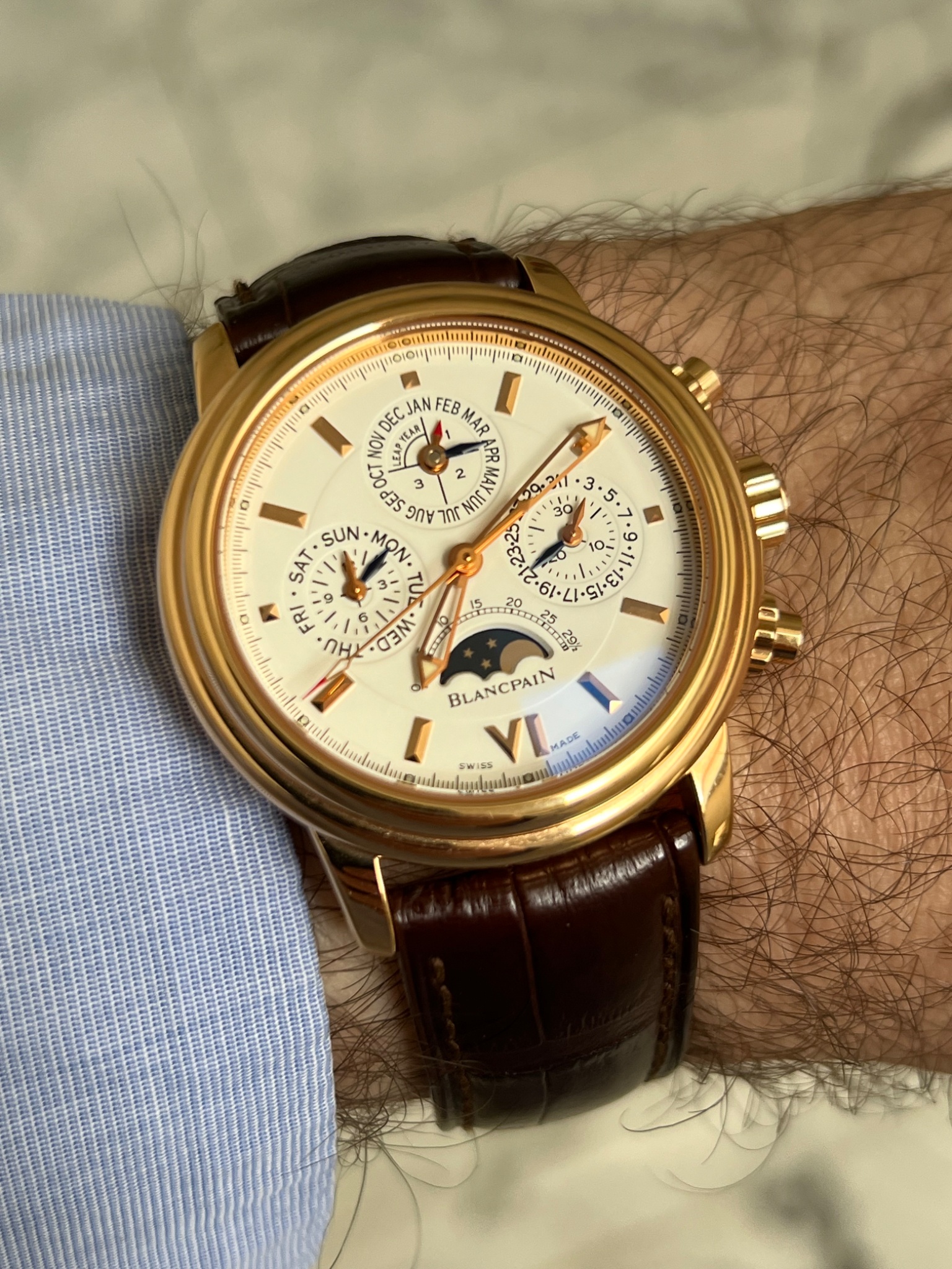 Watch by Blancpain, Leman Chronograph, Chronograph Perpetual Calendar, 2585