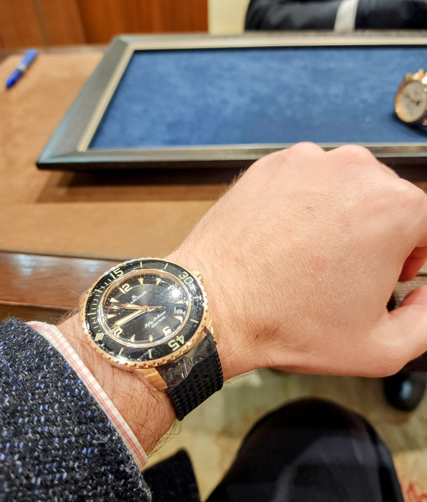 Watch by Blancpain, Fifty Fathoms