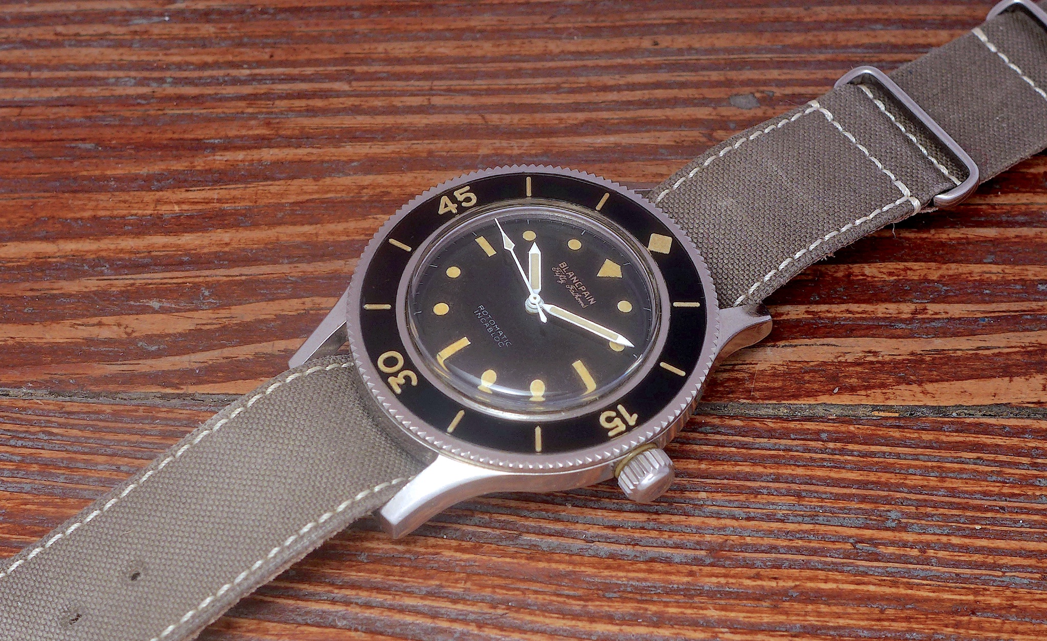 Watch by Blancpain, Fifty Fathoms, Rotomatic Incabloc