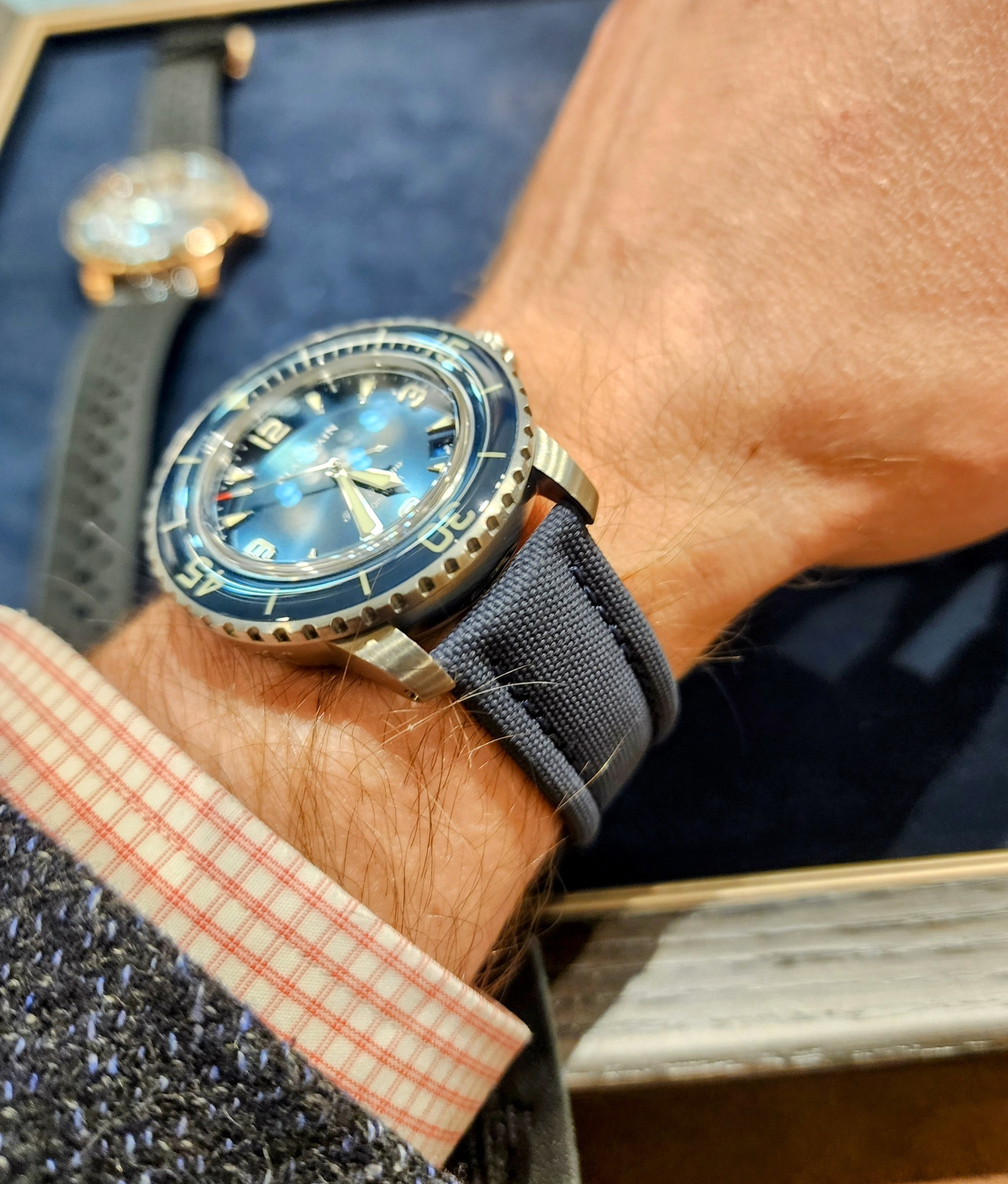 Watch by Blancpain, Fifty Fathoms