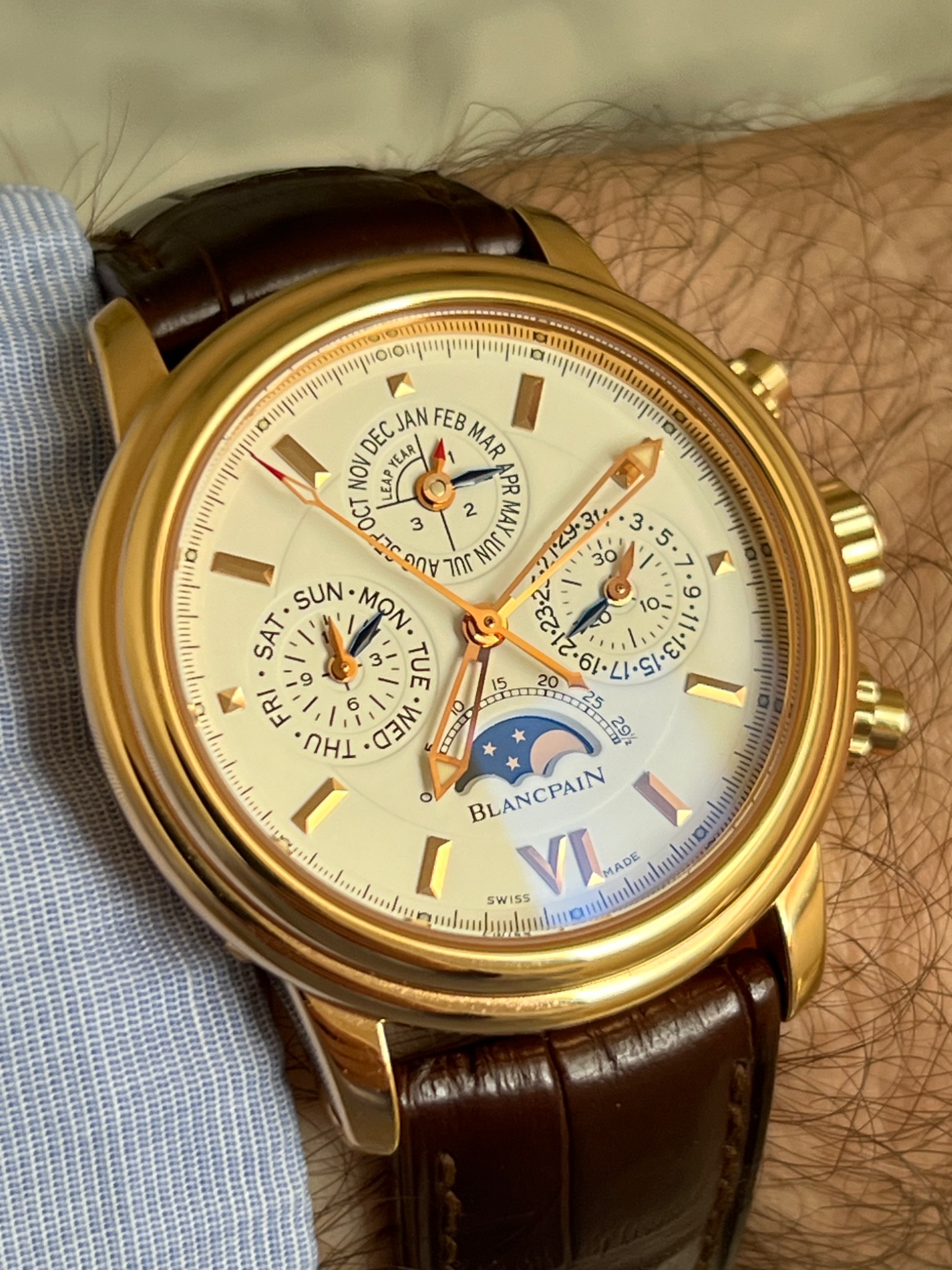 Watch by Blancpain, Leman Chronograph, Chronograph Perpetual Calendar, 2585