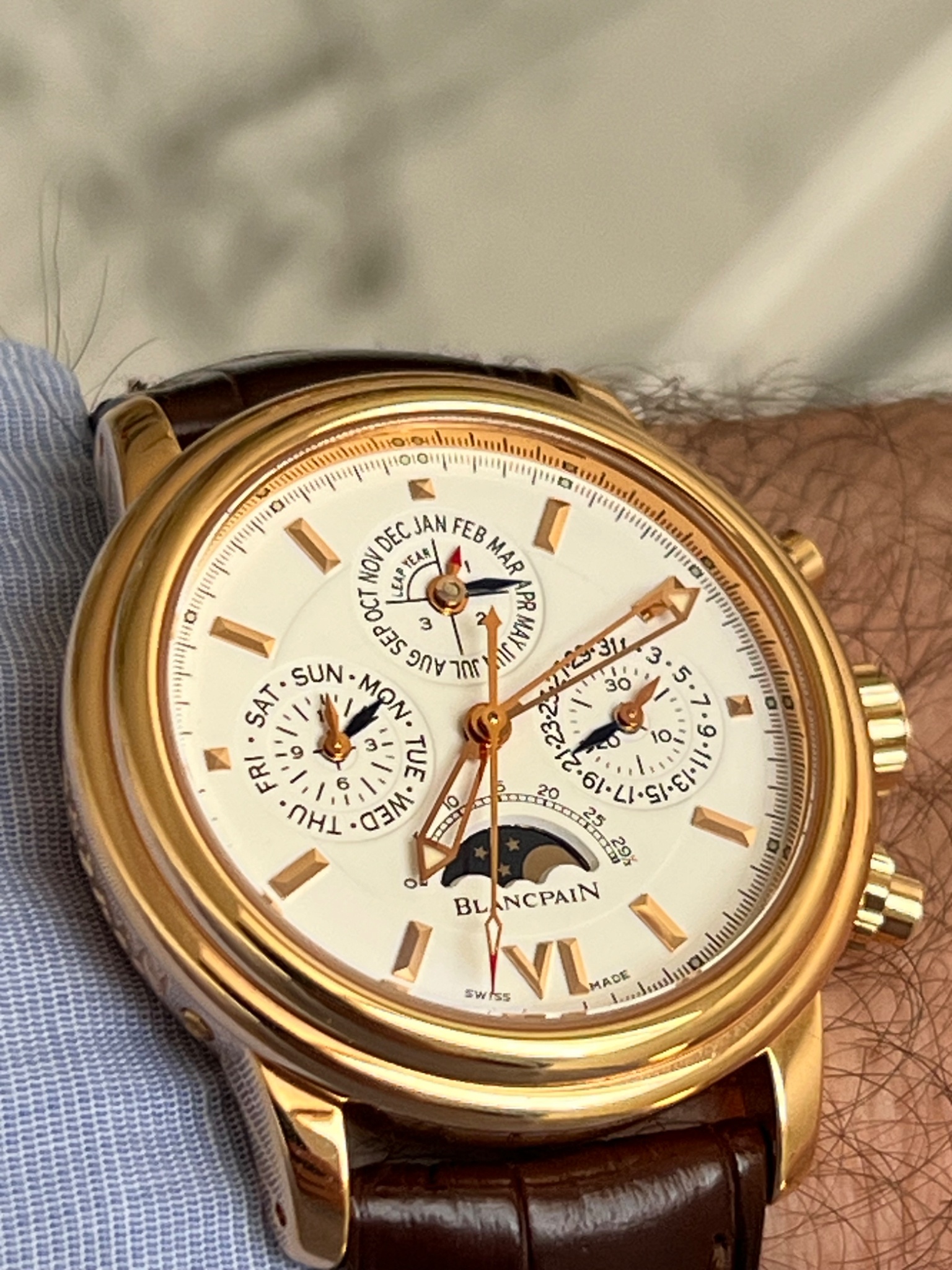 Watch by Blancpain, Leman Chronograph, Chronograph Perpetual Calendar, 2585
