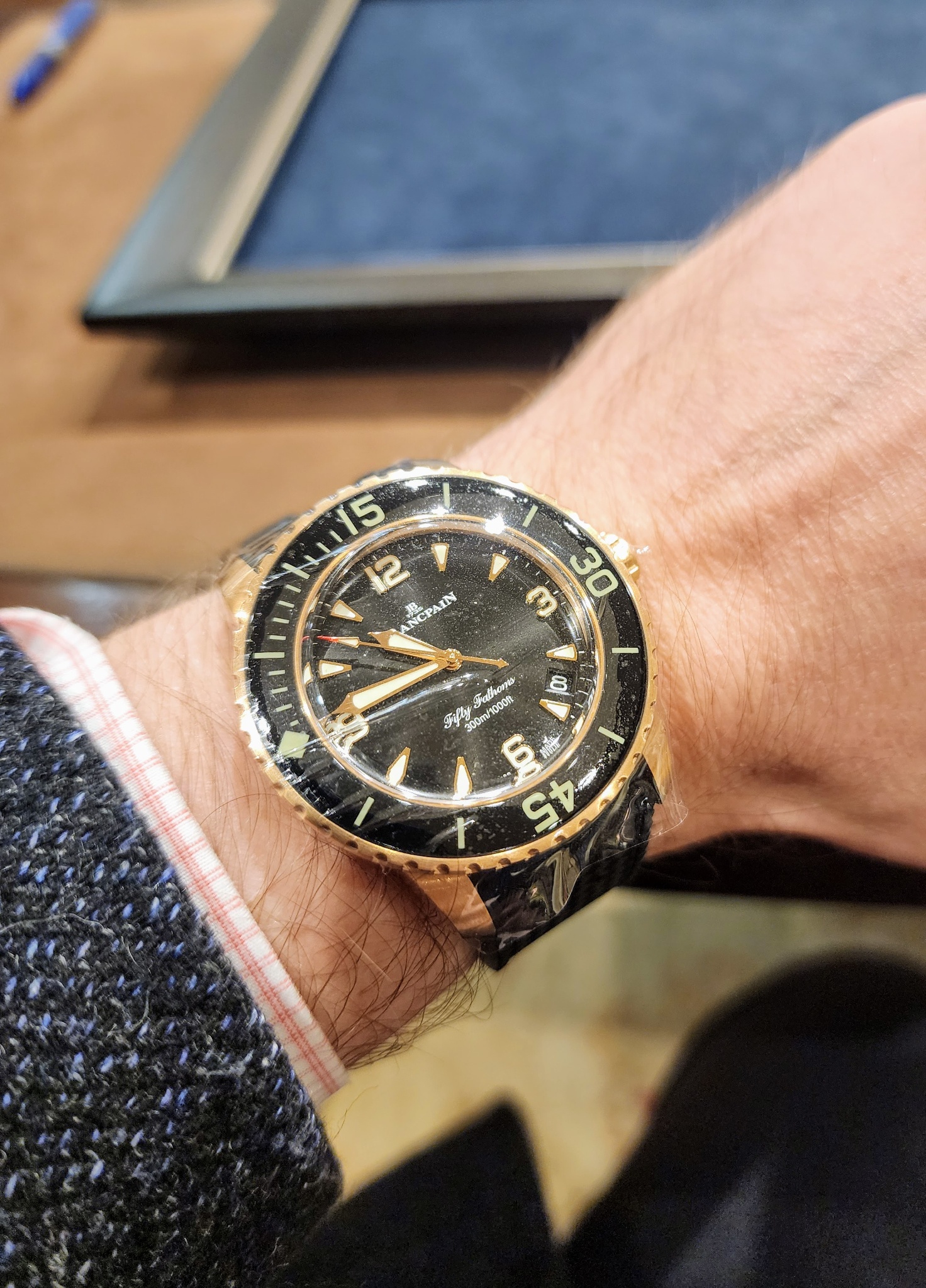 Watch by Blancpain, Fifty Fathoms