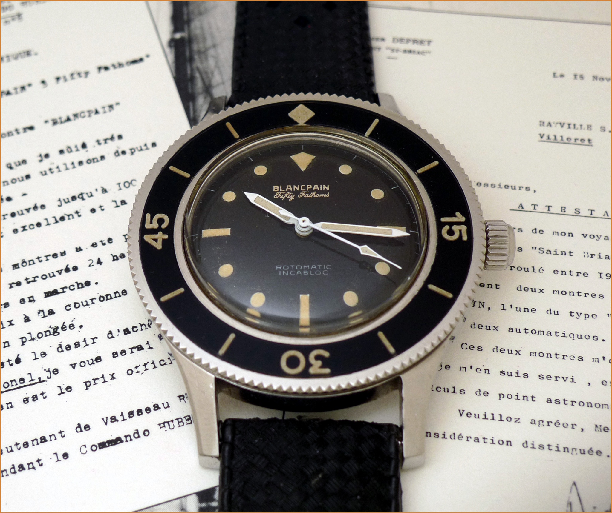 Watch by Blancpain, Fifty Fathoms, Rotomatic Incabloc