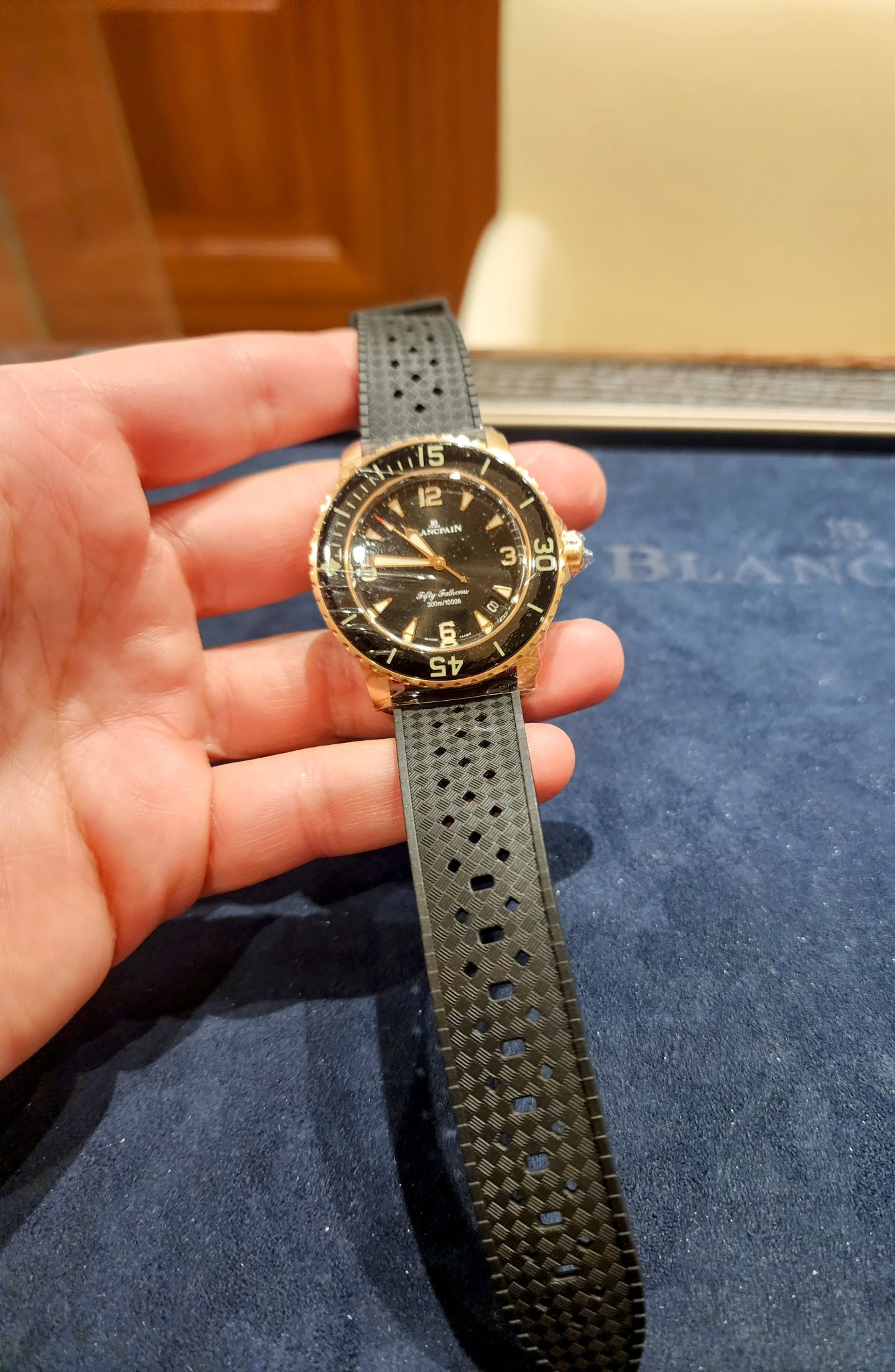 Watch by Blancpain, Fifty Fathoms