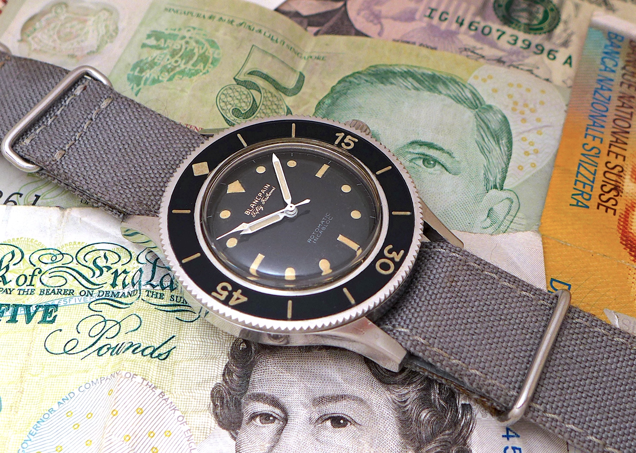 Watch by Blancpain, Fifty Fathoms, Rotomatic Incabloc
