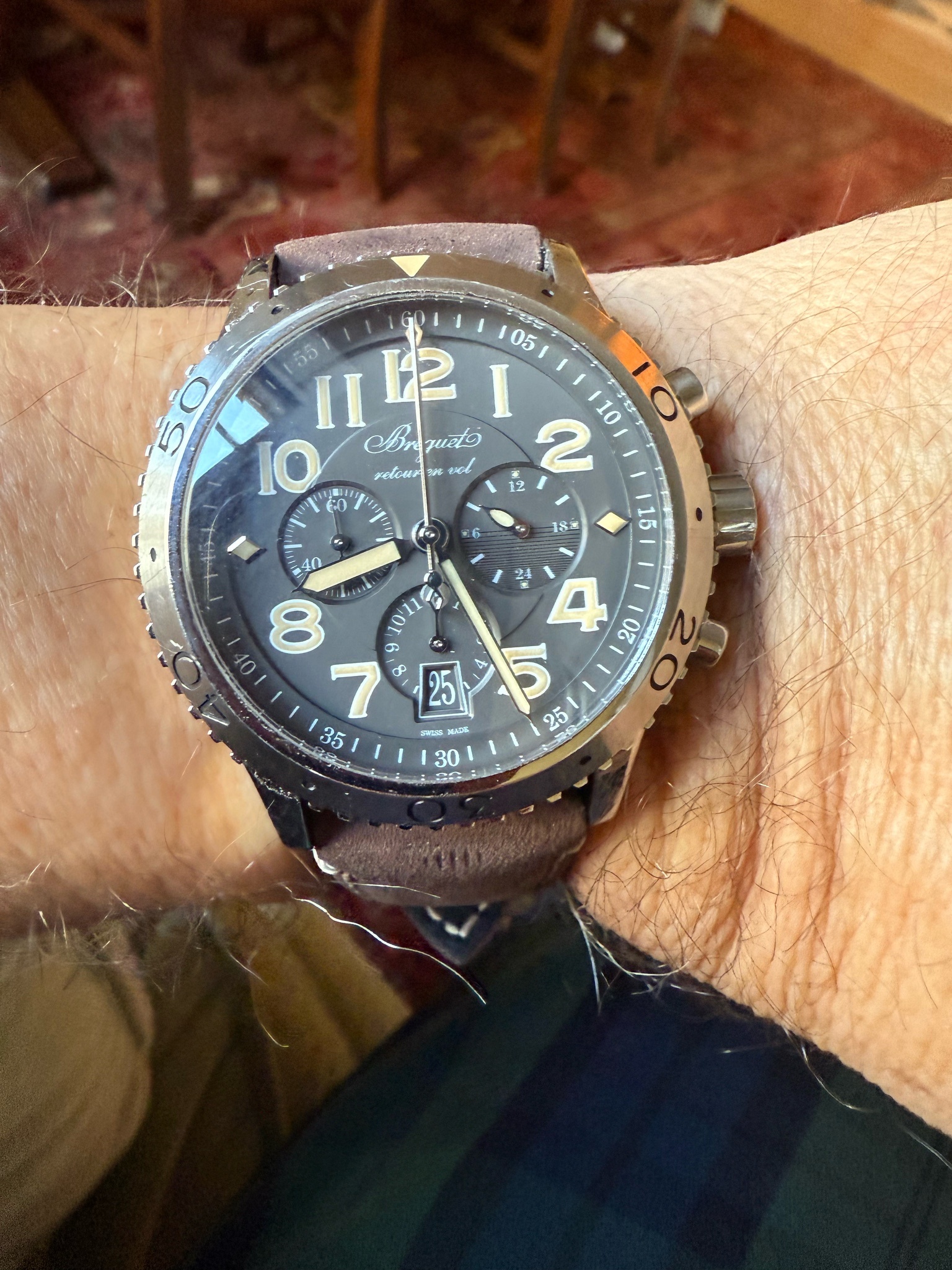 Watch by Breguet, Transatlantique, Transatlantique Type XXI Flyback - Steel, 3810