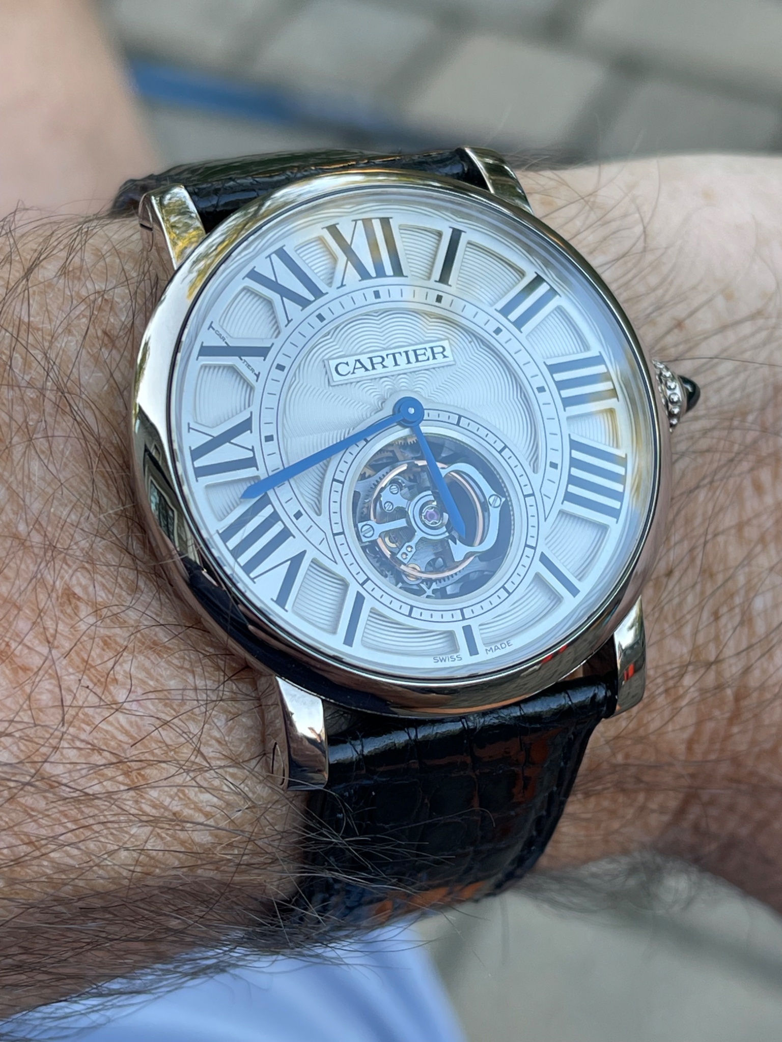 Watch by Cartier, Rotonde, W1556216, Rotonde Flying Tourbillon