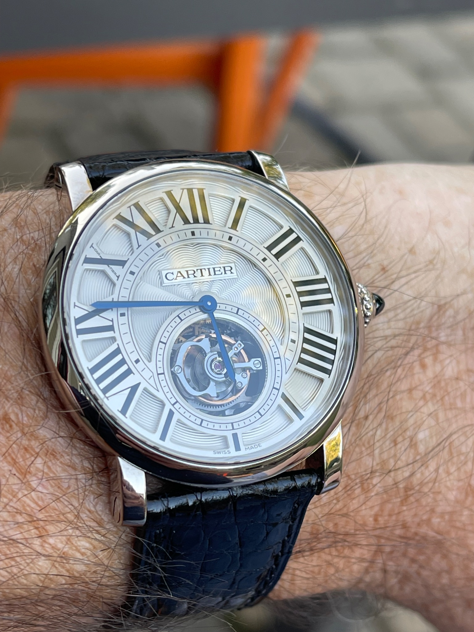 Watch by Cartier, Rotonde, W1556216, Rotonde Flying Tourbillon