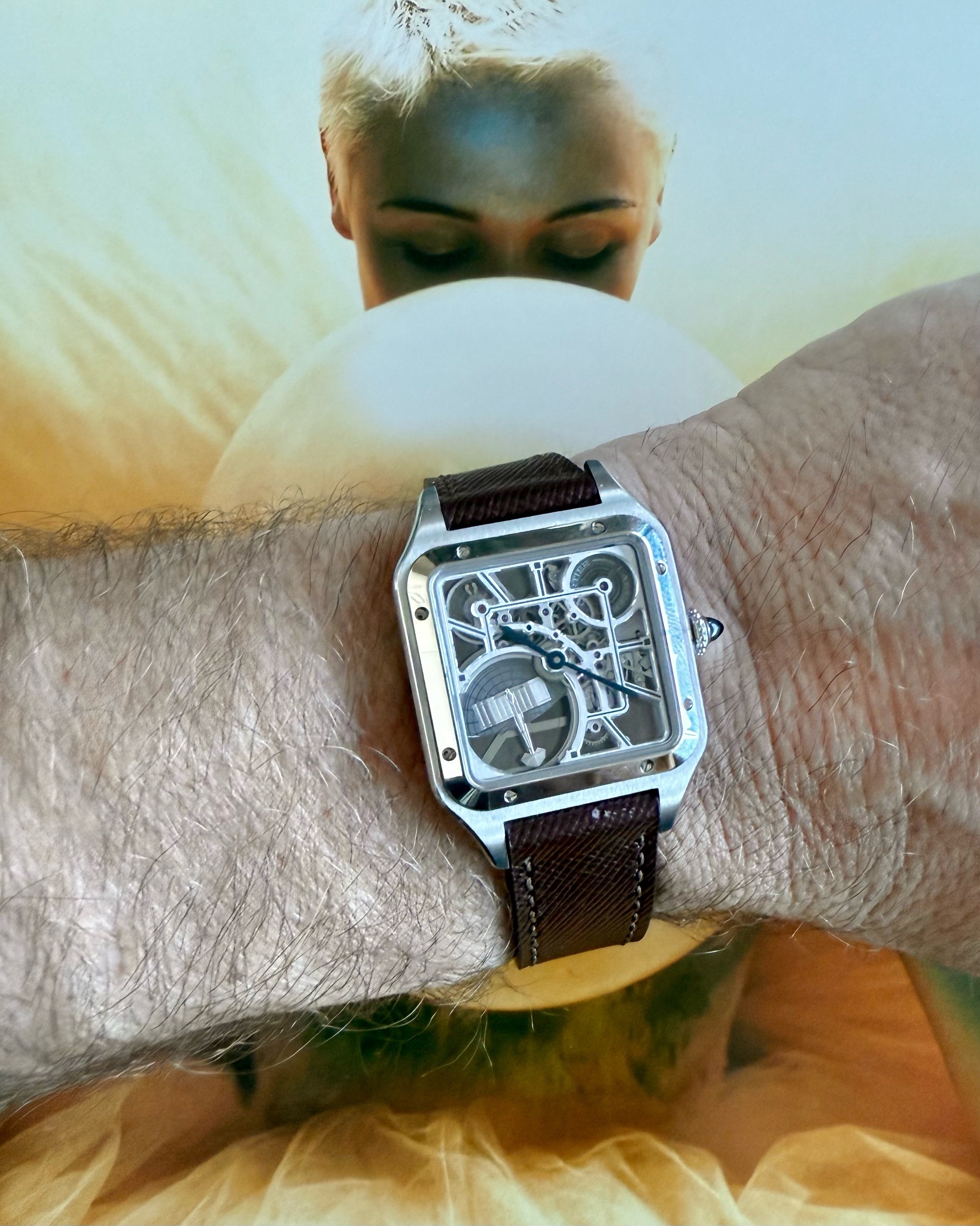 Watch by Cartier, Santos, Santos Dumont Skeleton