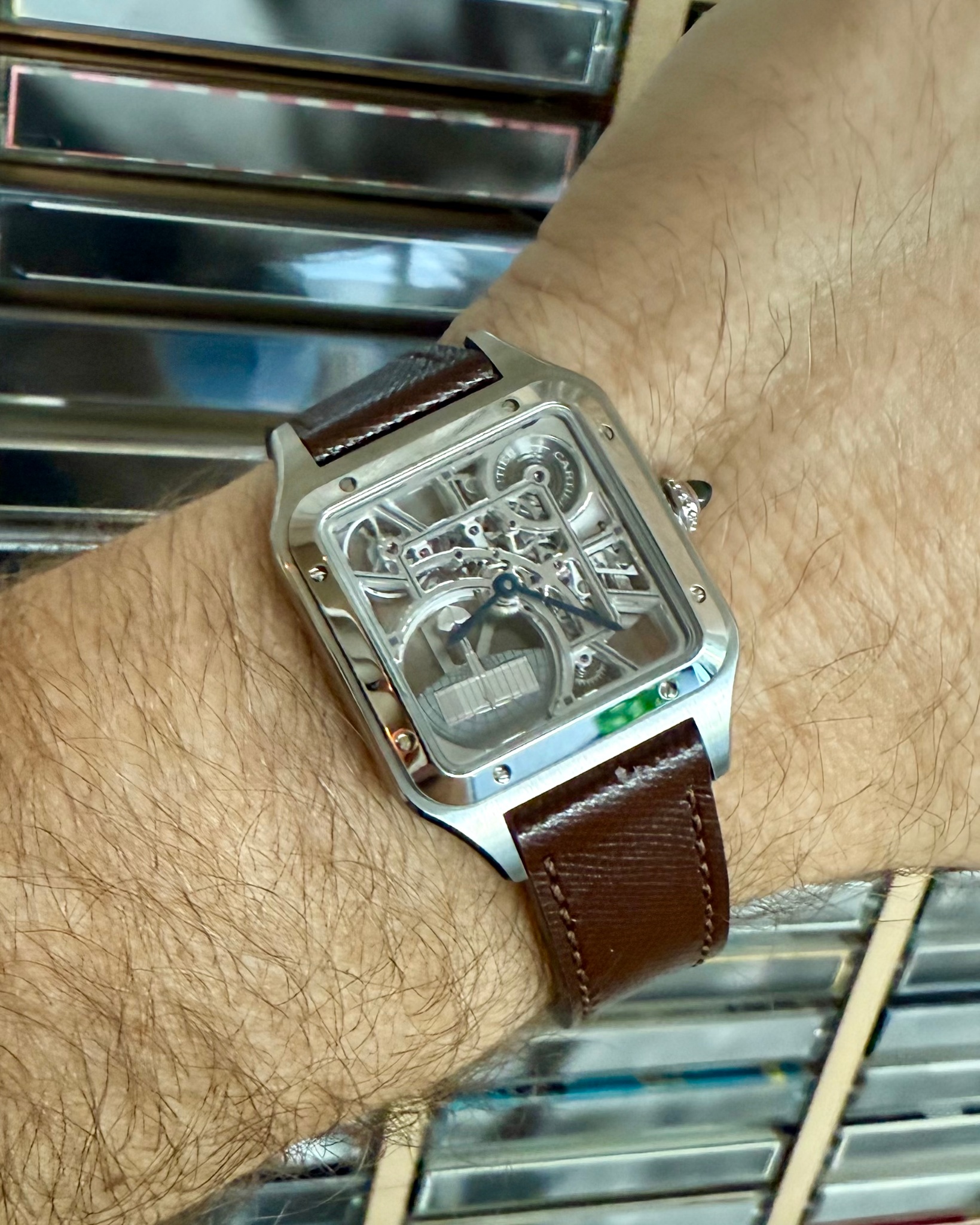 Watch by Cartier, Santos, Santos Dumont Skeleton