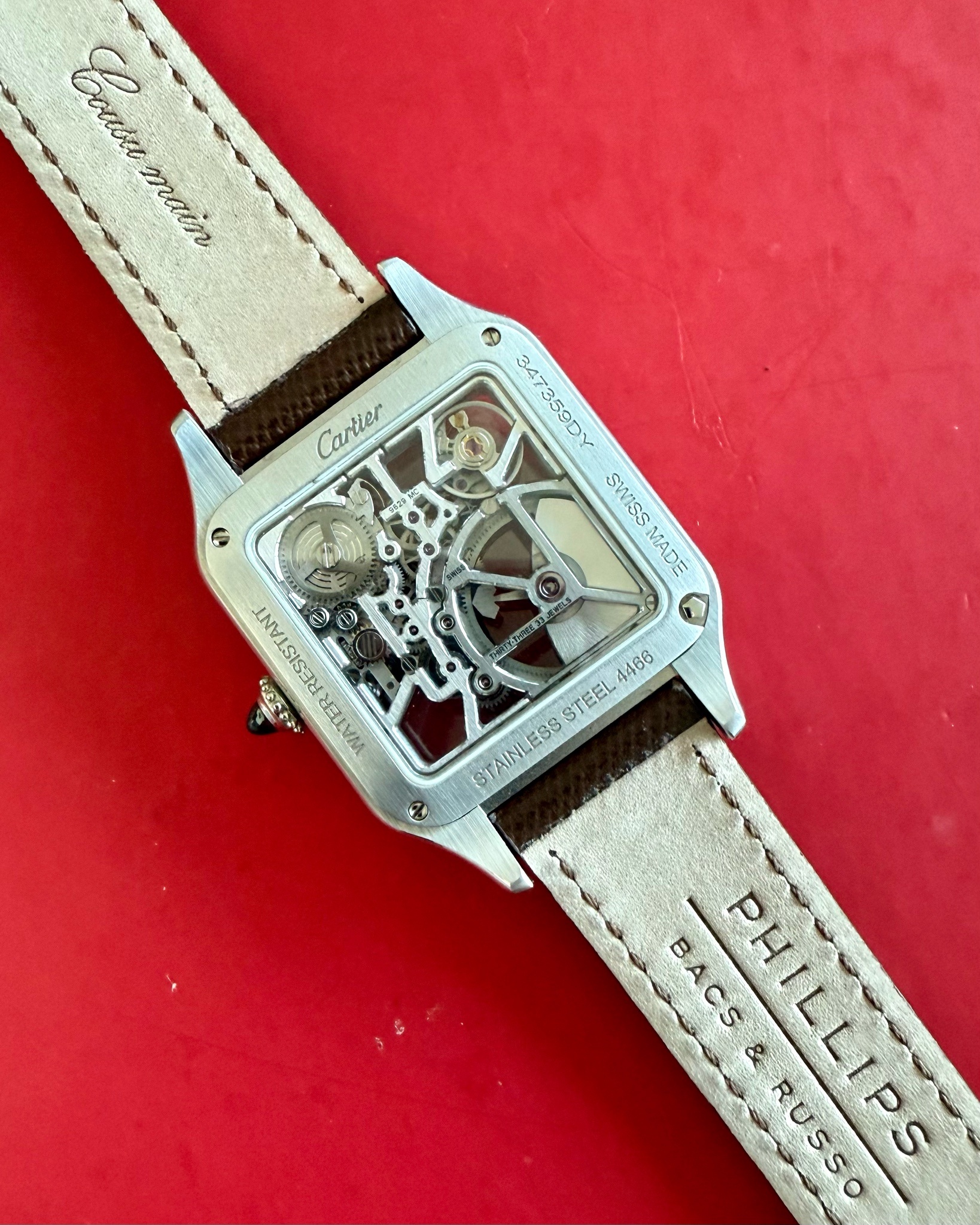 Watch by Cartier, Santos, Santos Dumont Skeleton