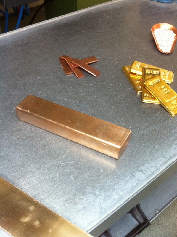 The cases are made on site in Geneva, using the metals we all love. Nice to see so much gold in one place!