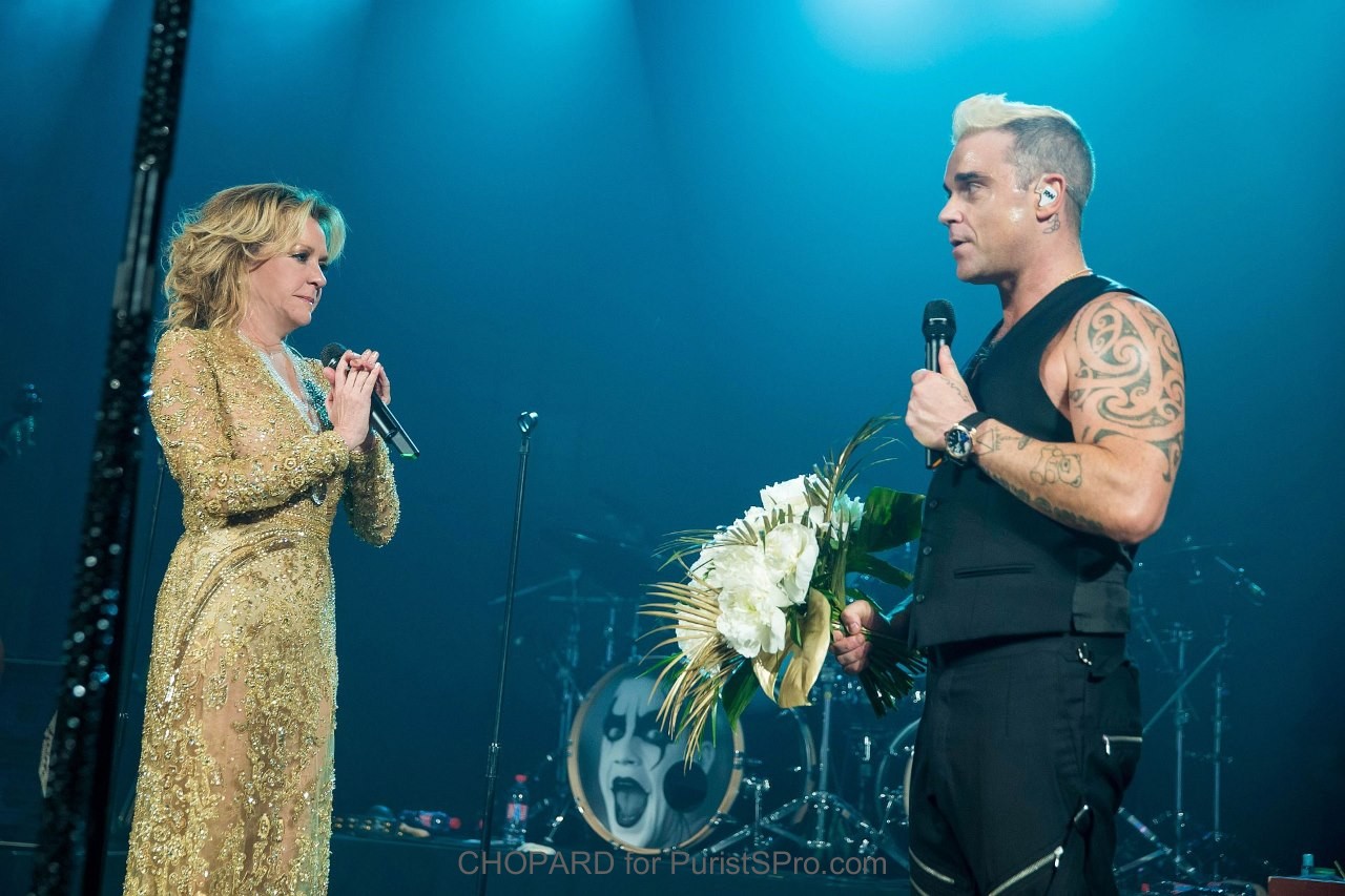 Caroline Scheufele and Robbie Williams: What watch is he wearing