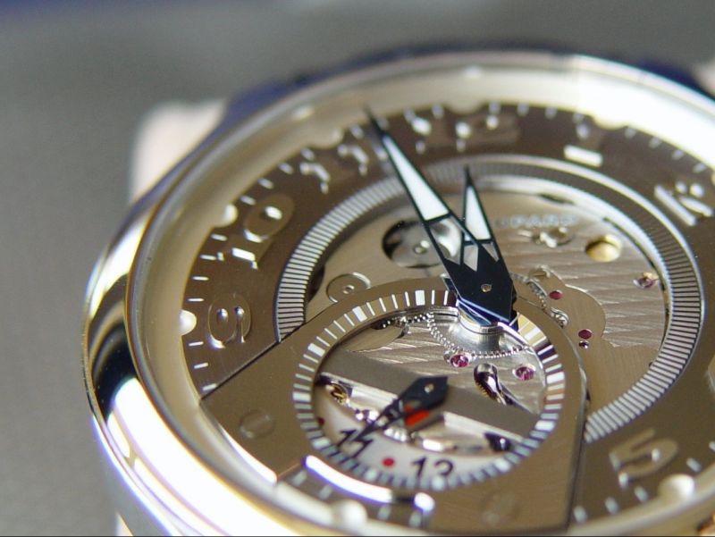 Another view of the the multi-layered openworked dial