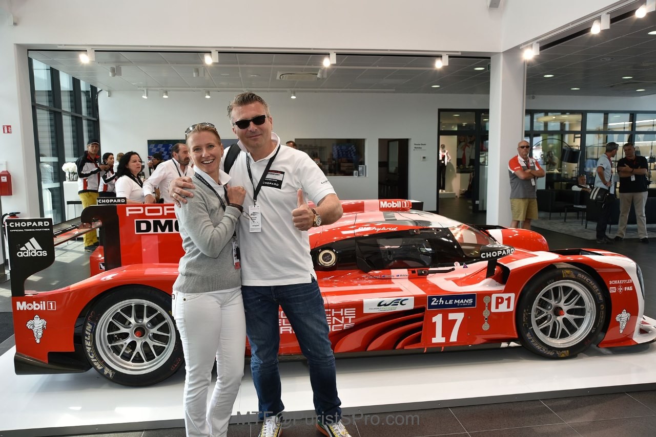 Porsche 919 Hybrid 2015 model and Chopard fans