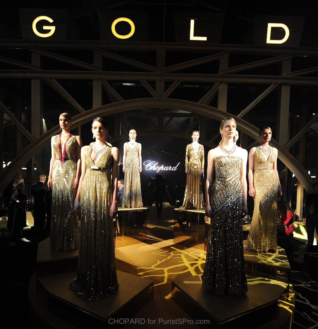 Dressed by Elie Saab and CHOPARD Jewellery