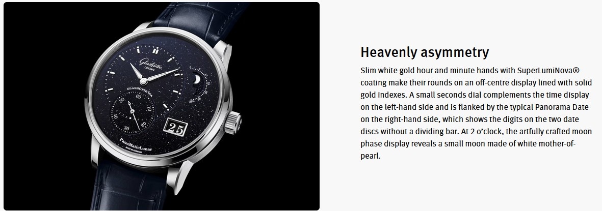 Watch by Glashütte Original, Pano, PanoMaticLunar