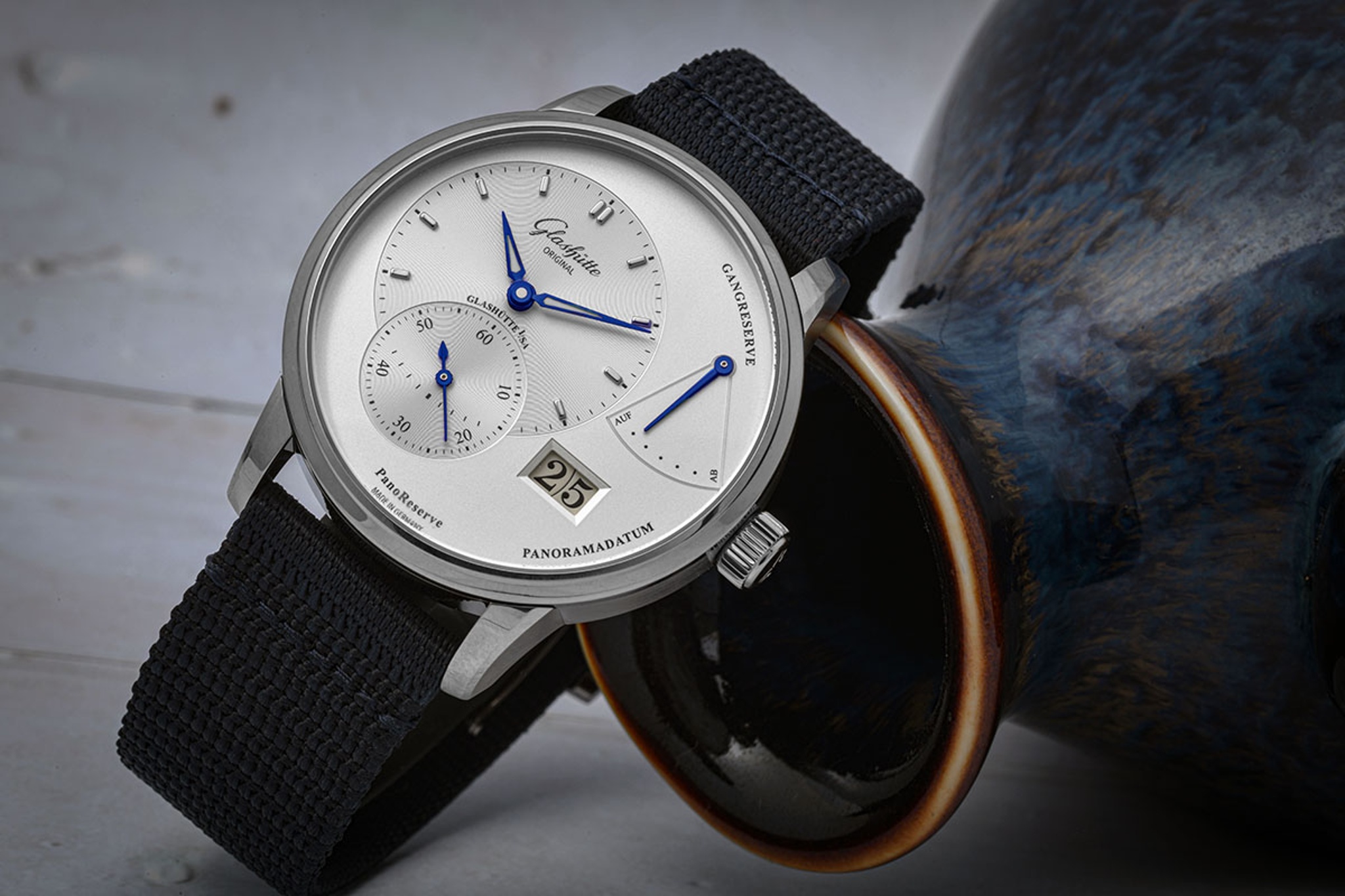 Watch by Glashütte Original, 1-65-01-22-12-61, Pano, PanoReserve