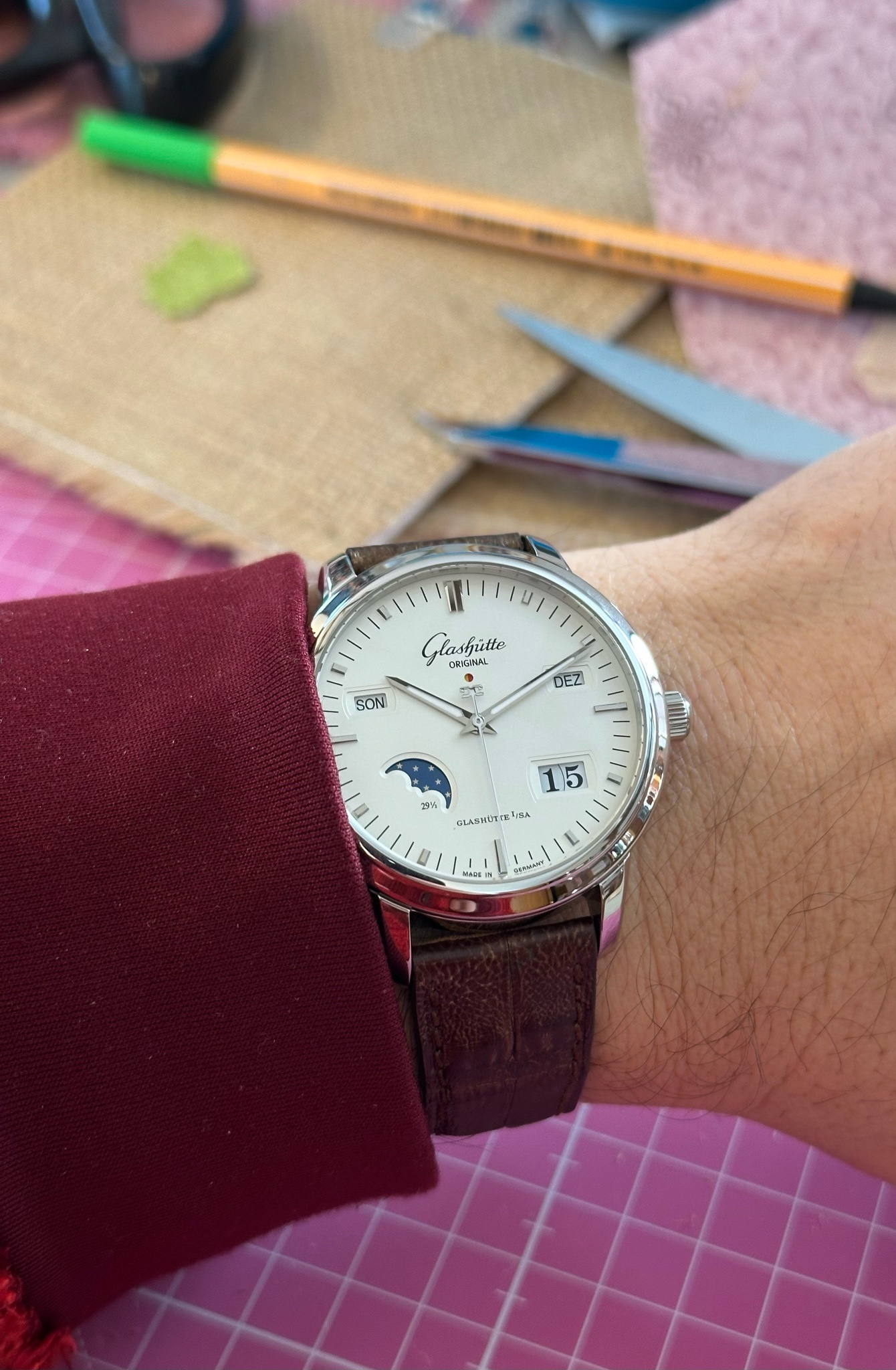 Watch by Glashütte Original, Senator, Senator Perpetual, 100-02-13-02-04