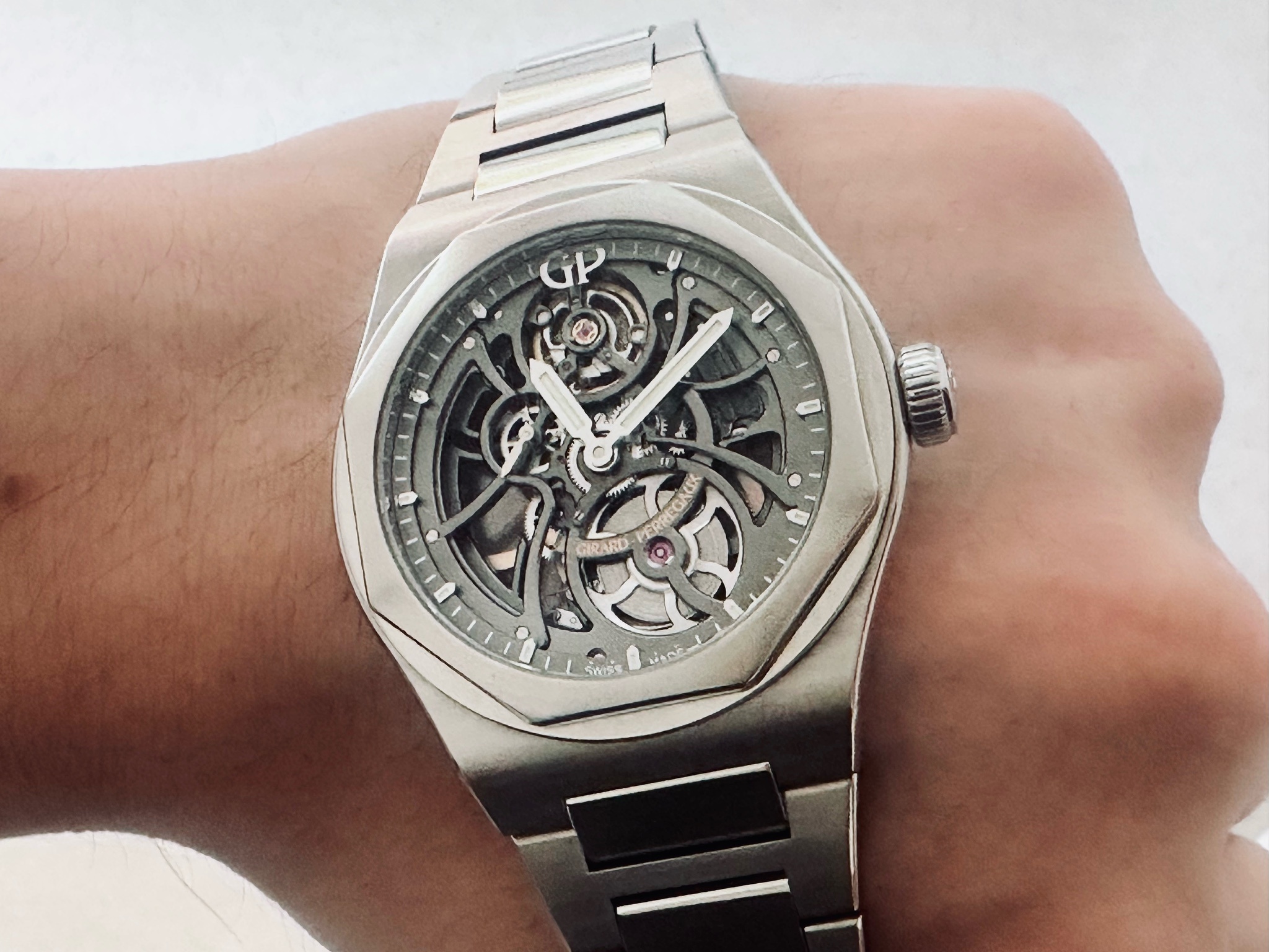 Watch by Girard Perregaux, Laureato Skeleton