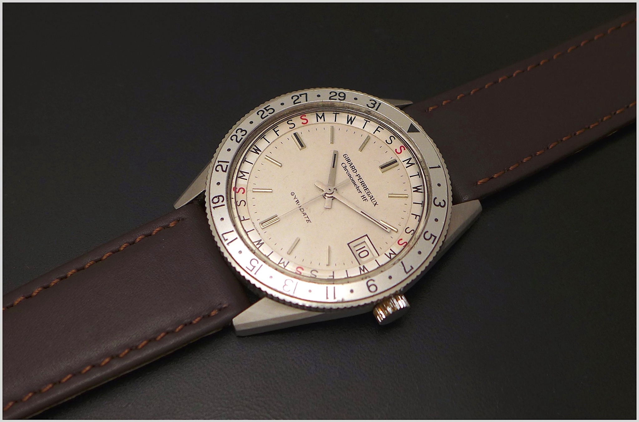 Watch by Girard Perregaux, GP Vintage, Olimpico, 8846, Gyrodate Chronometer HF