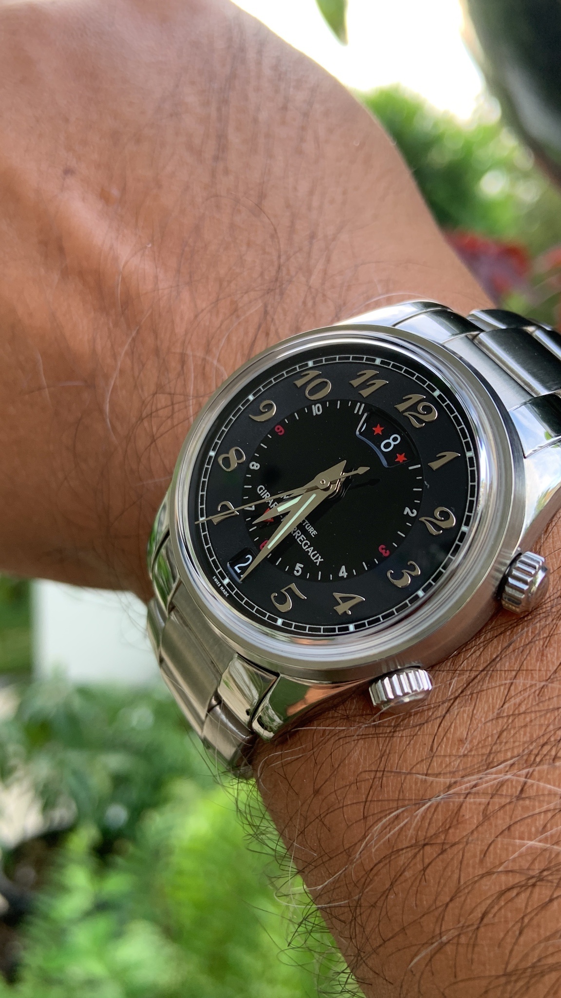 Watch by Girard Perregaux, Vintage 1945, 4940, Traveller II