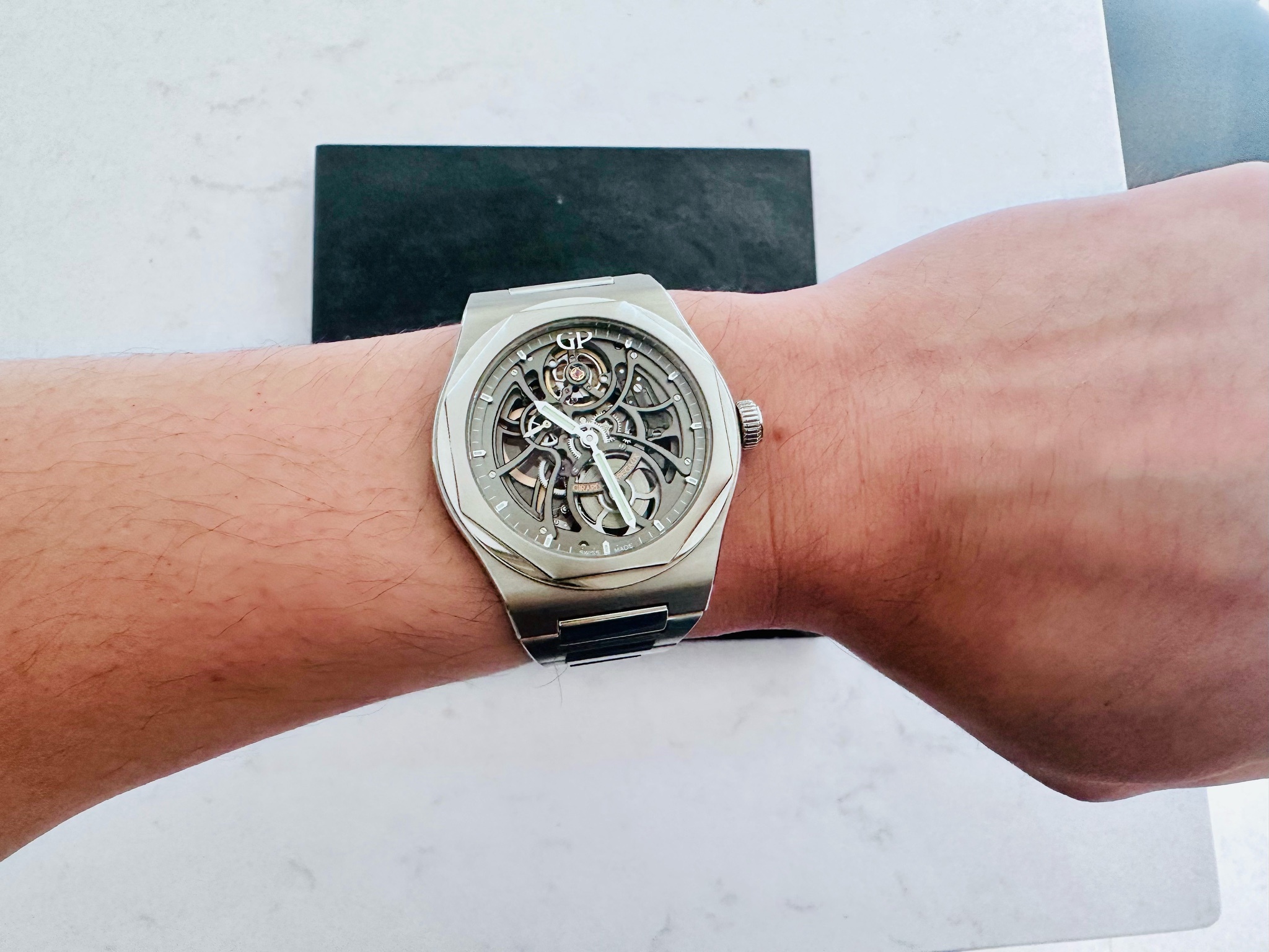Watch by Girard Perregaux, Laureato Skeleton