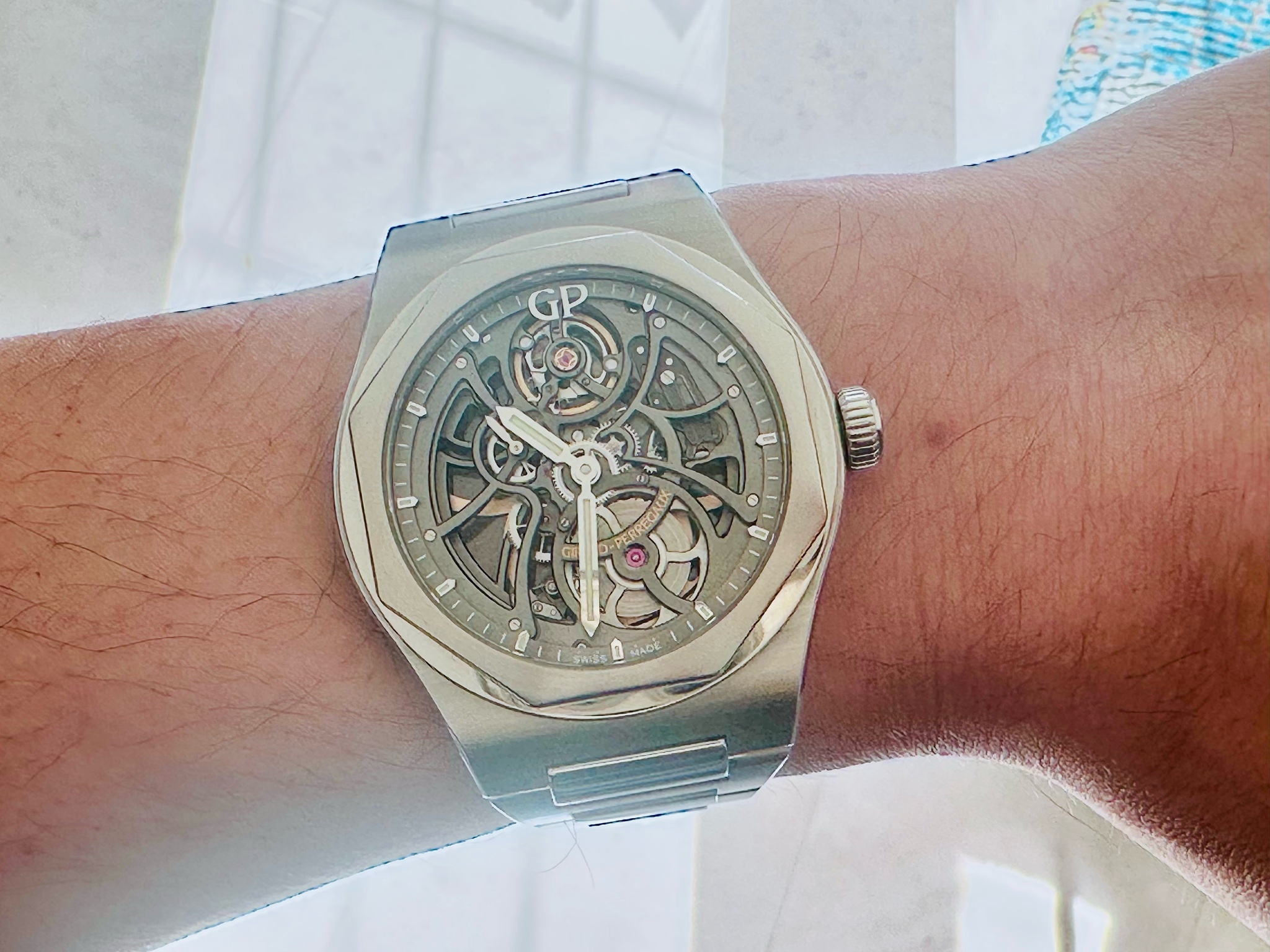Watch by Girard Perregaux, Laureato Skeleton