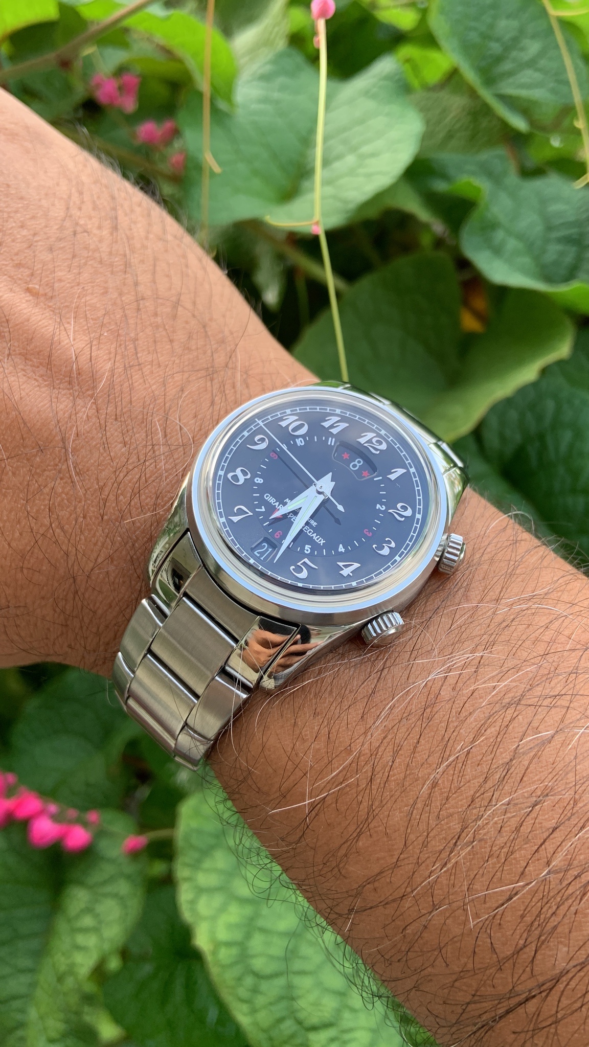 Watch by Girard Perregaux, Vintage 1945, 4940, Traveller II