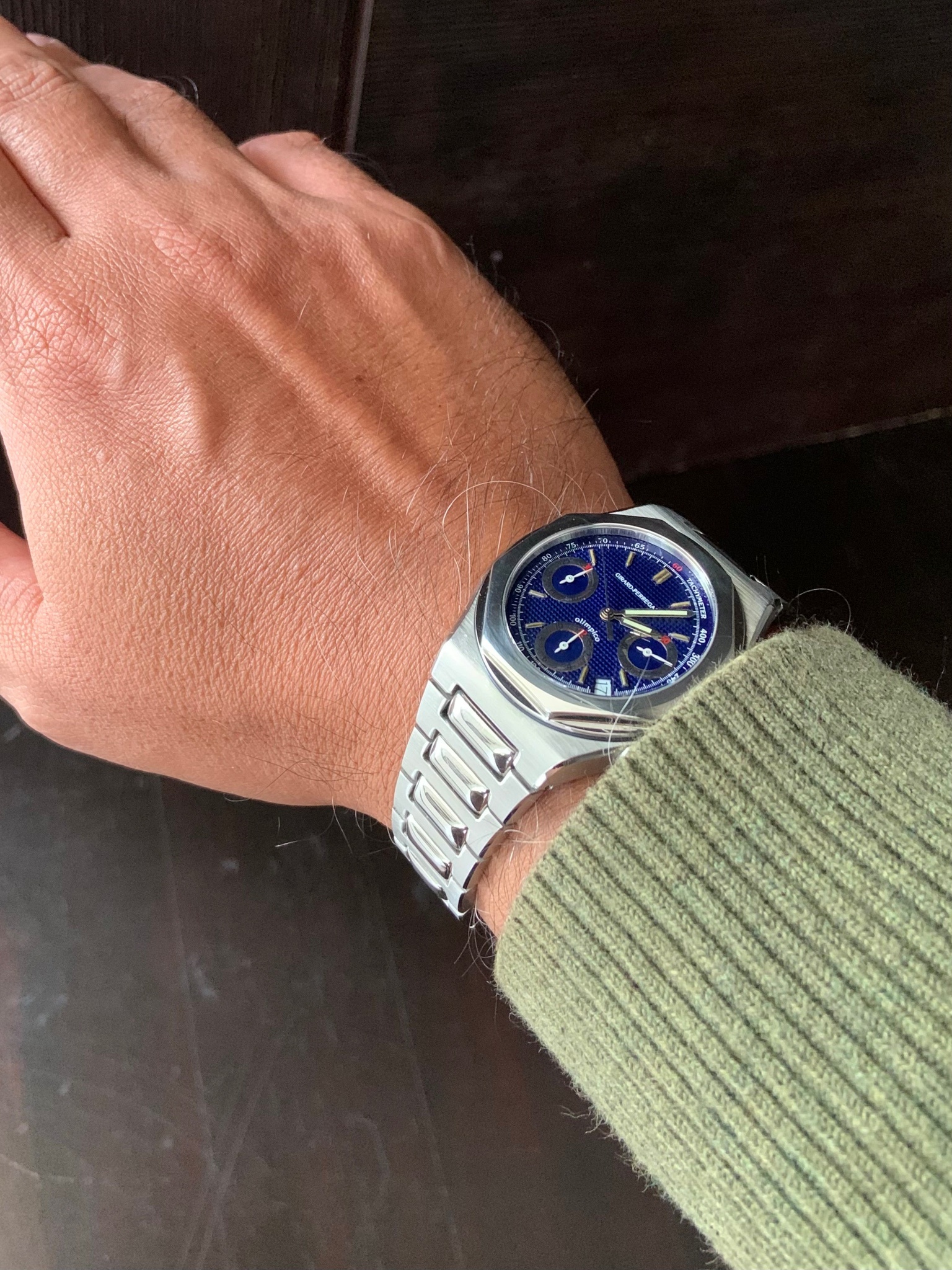 Discover the GP Laureato-Olimpico 8017 Chronograph, a neo-vintage