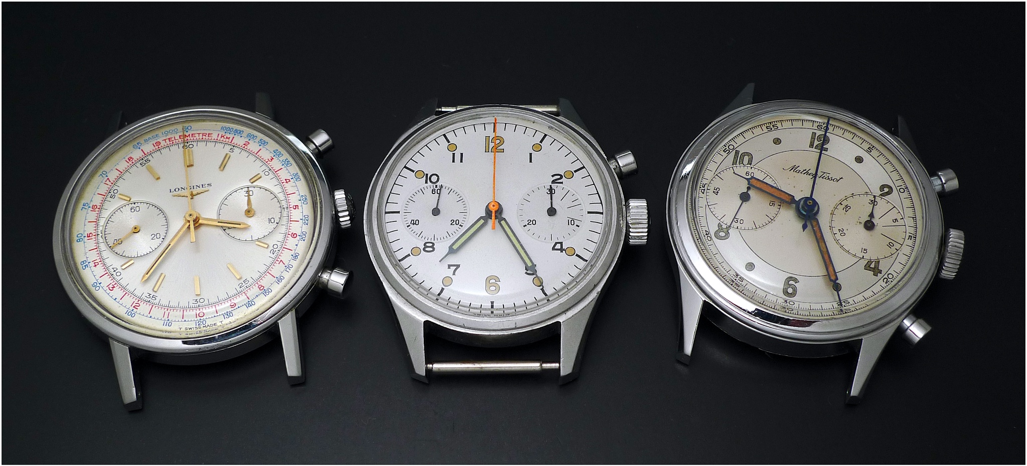 Watch, General Brands, Mathey Tissot, Mathey Tissot Chronograph, Longines, Longines Chronograph, 30 CH