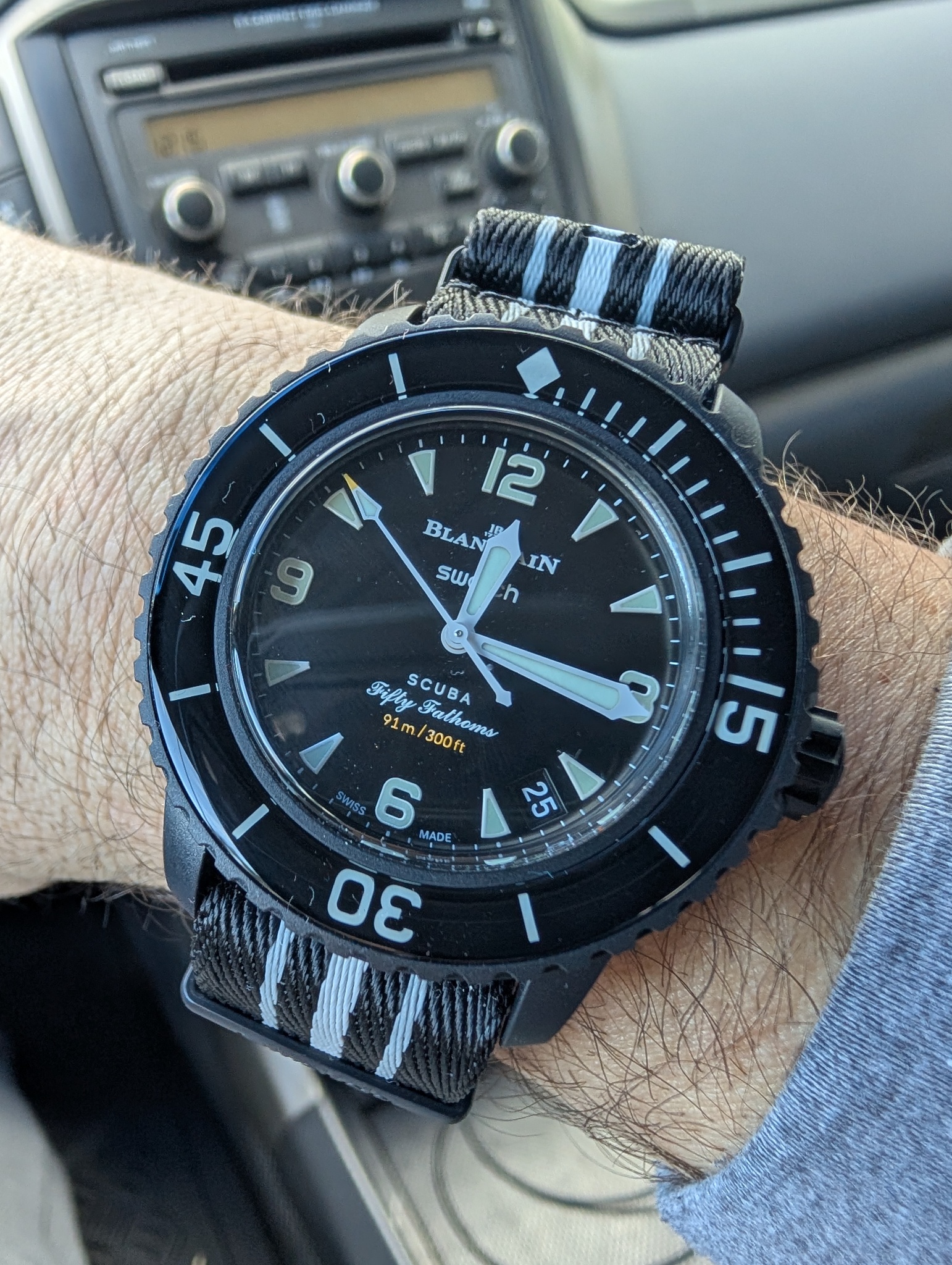 Watch, Swatch, X Blancpain Fifty Fathoms