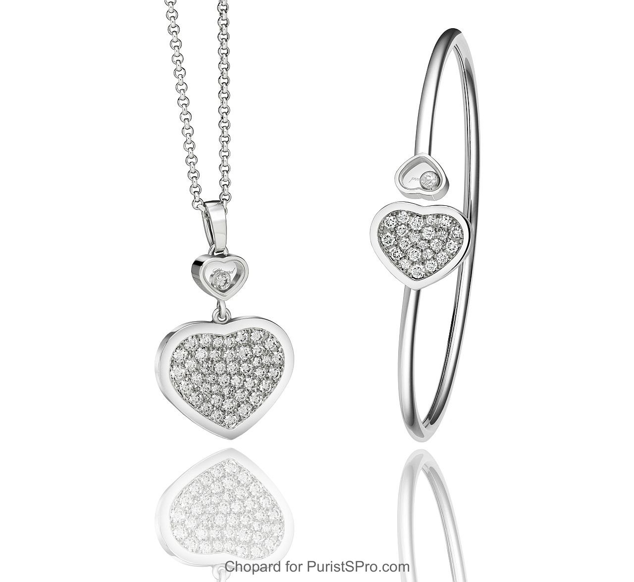Happy Hearts pendant and bangle