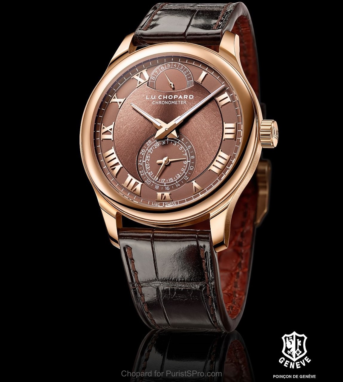 L.U.C Quattro Rose Gold - Brown Dial 161926-5003