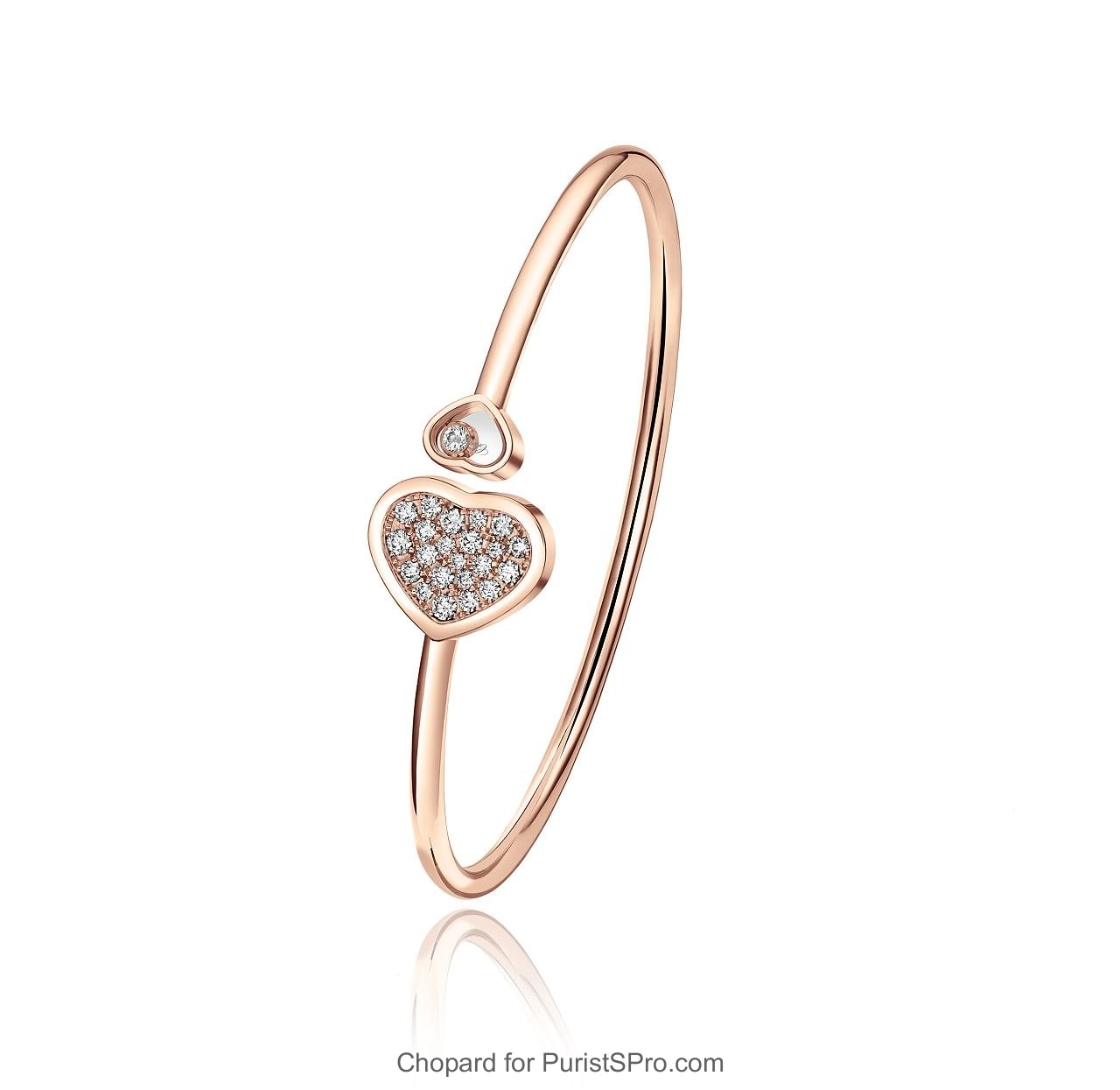 Happy Hearts bangle diamonds ref 857482-5909