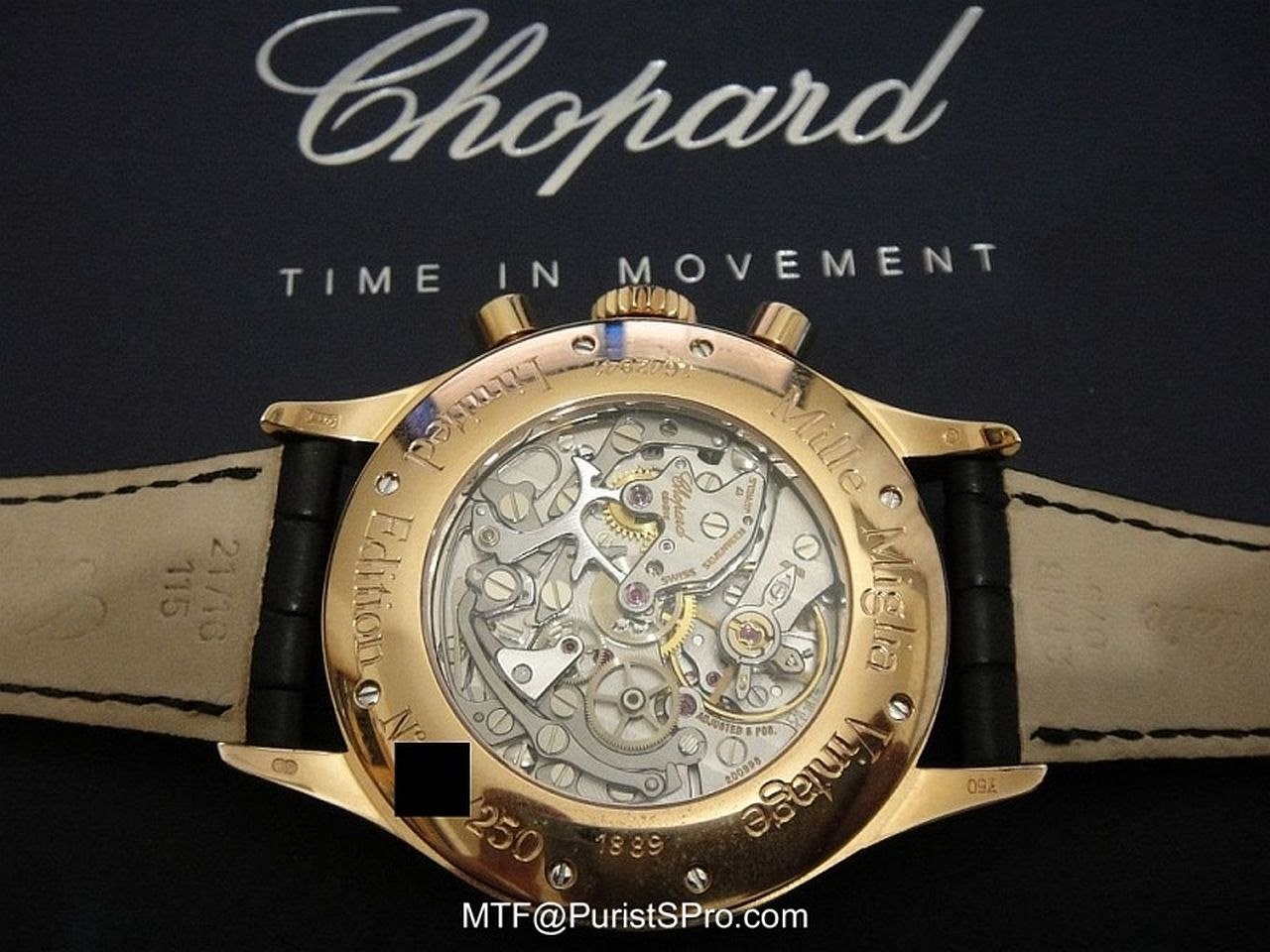 Lemania 1874 movement with Chopard finishing