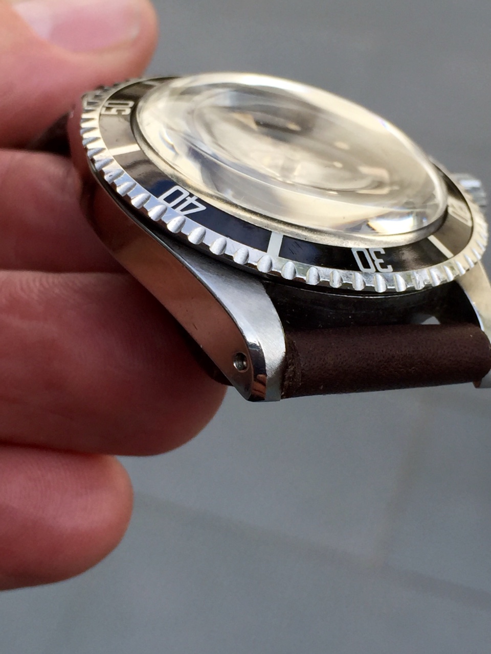 Rolex 5512 gilt. Beautiful flat case with thick bevels. 