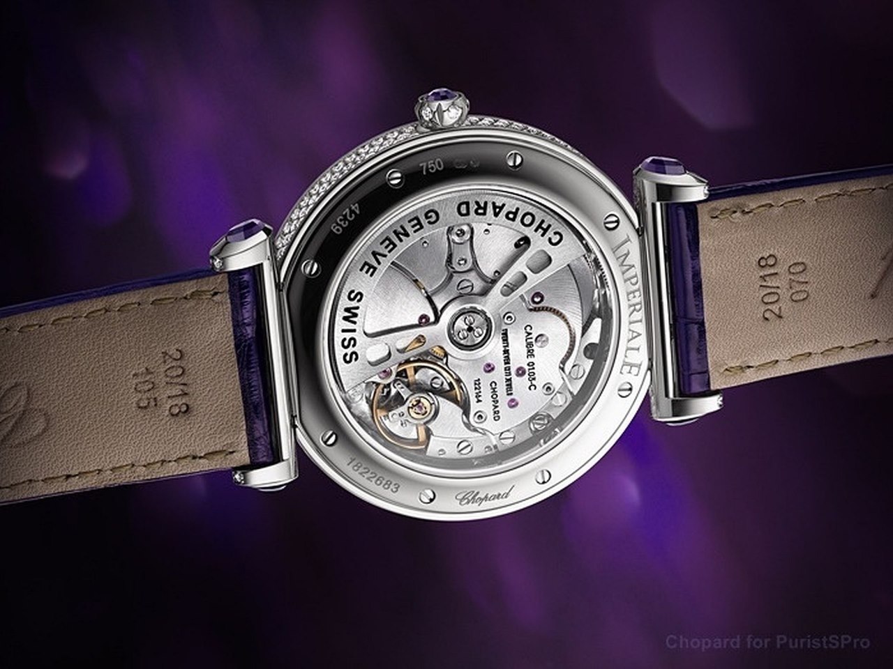 Chopard Imperiale 40mm Automatic Amethyst back