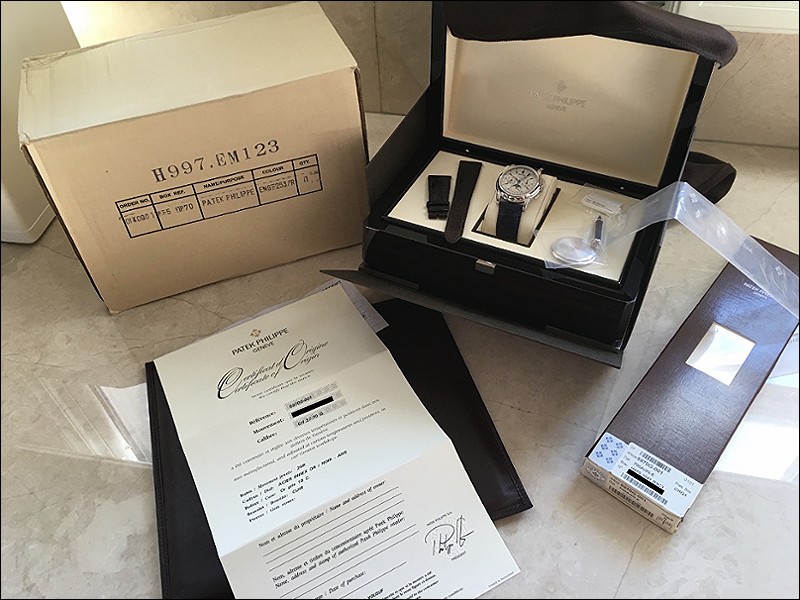 Patek Philippe watch listing