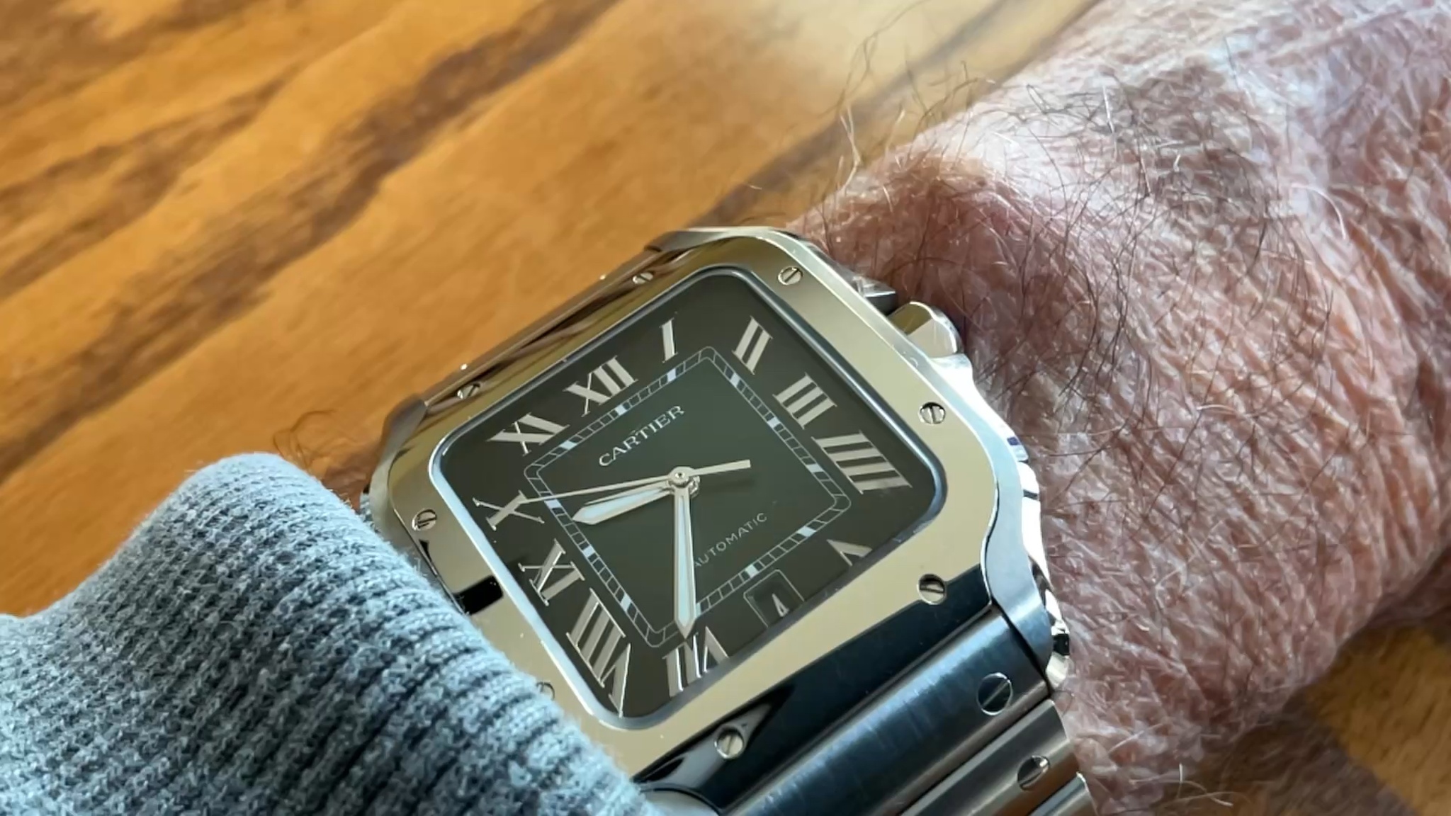 Watch, Cartier, Santos