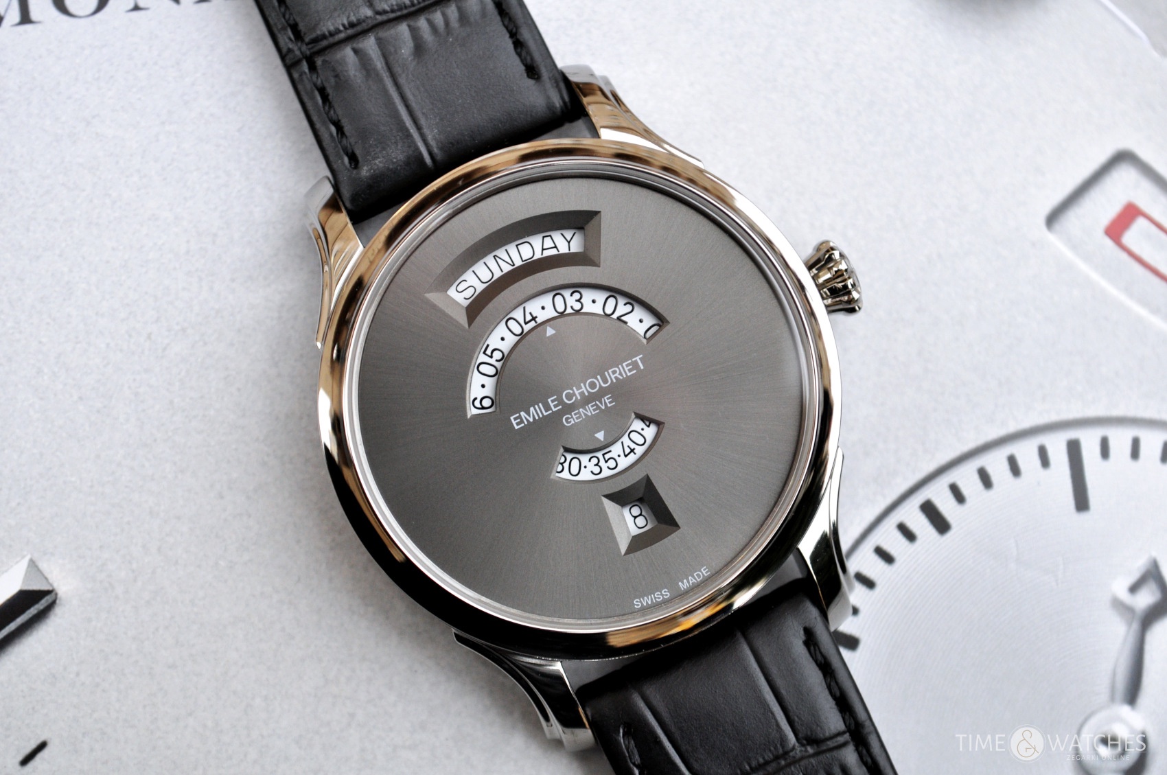 Emile Chouriet Heritage Jump Hour - 1920s Art Deco Inspired 