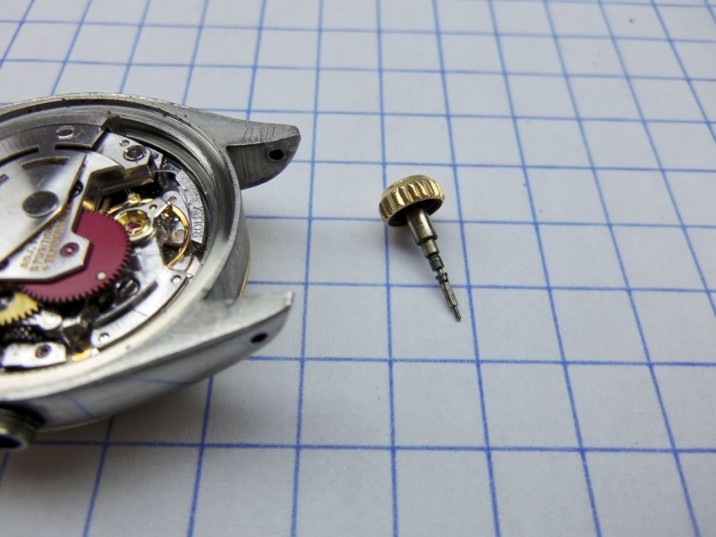 Removing the stem and crown.